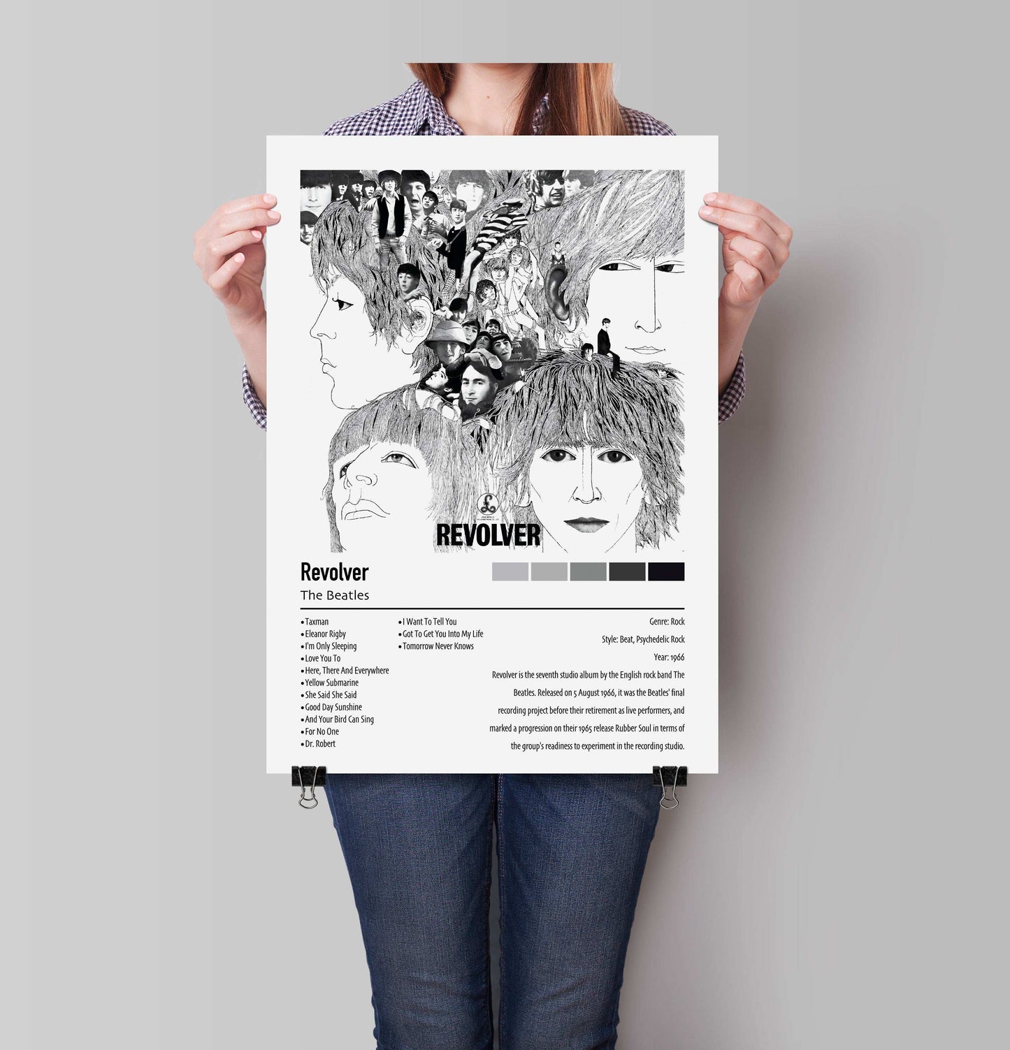 The Beatles | Revolver | Custom Album Cover Poster Print