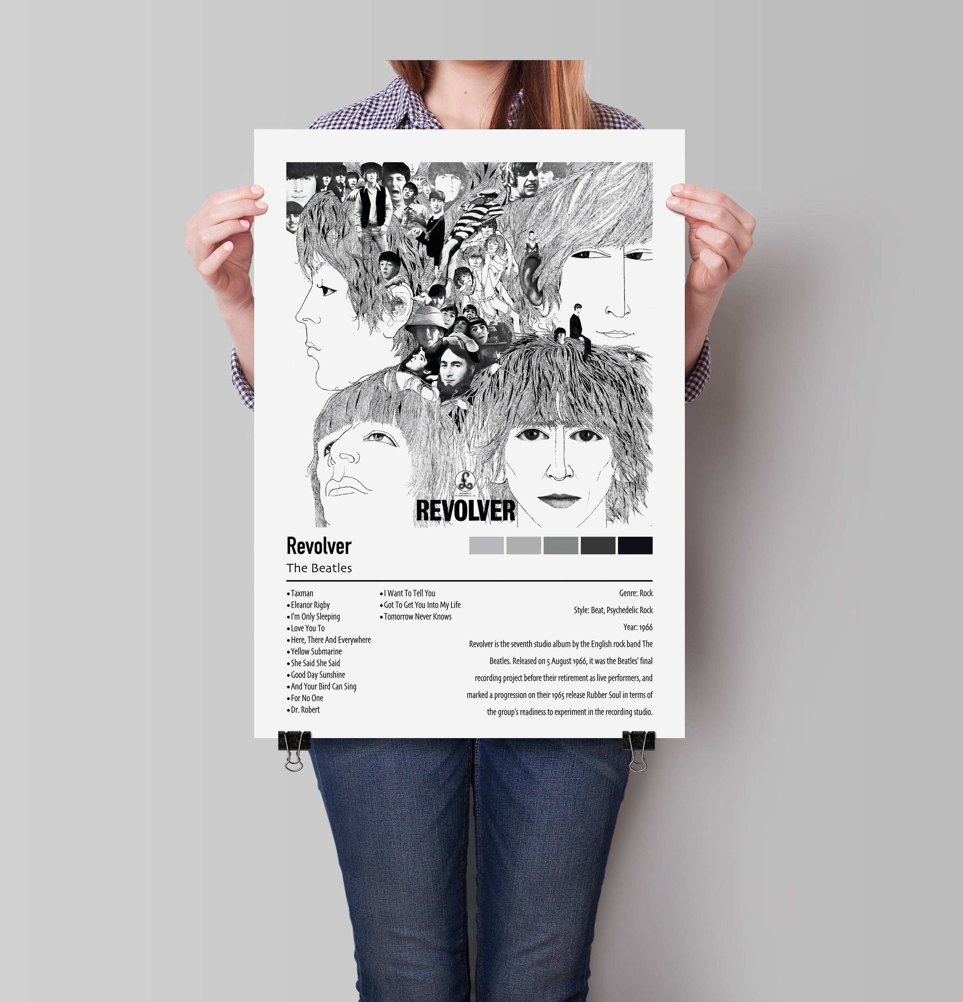 The Beatles | Revolver | Custom Album Cover Poster Print