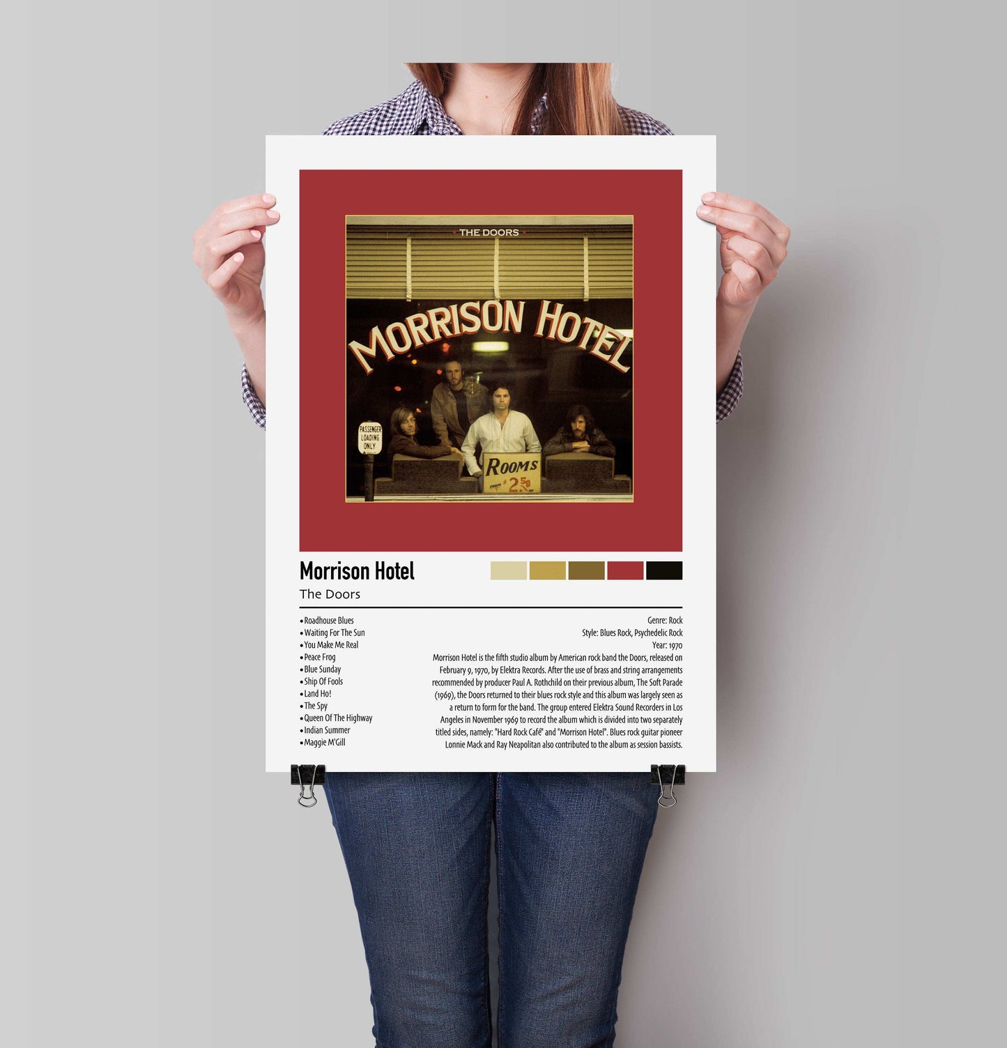 The Doors | Morrison Hotel | Custom Album Cover Poster Print