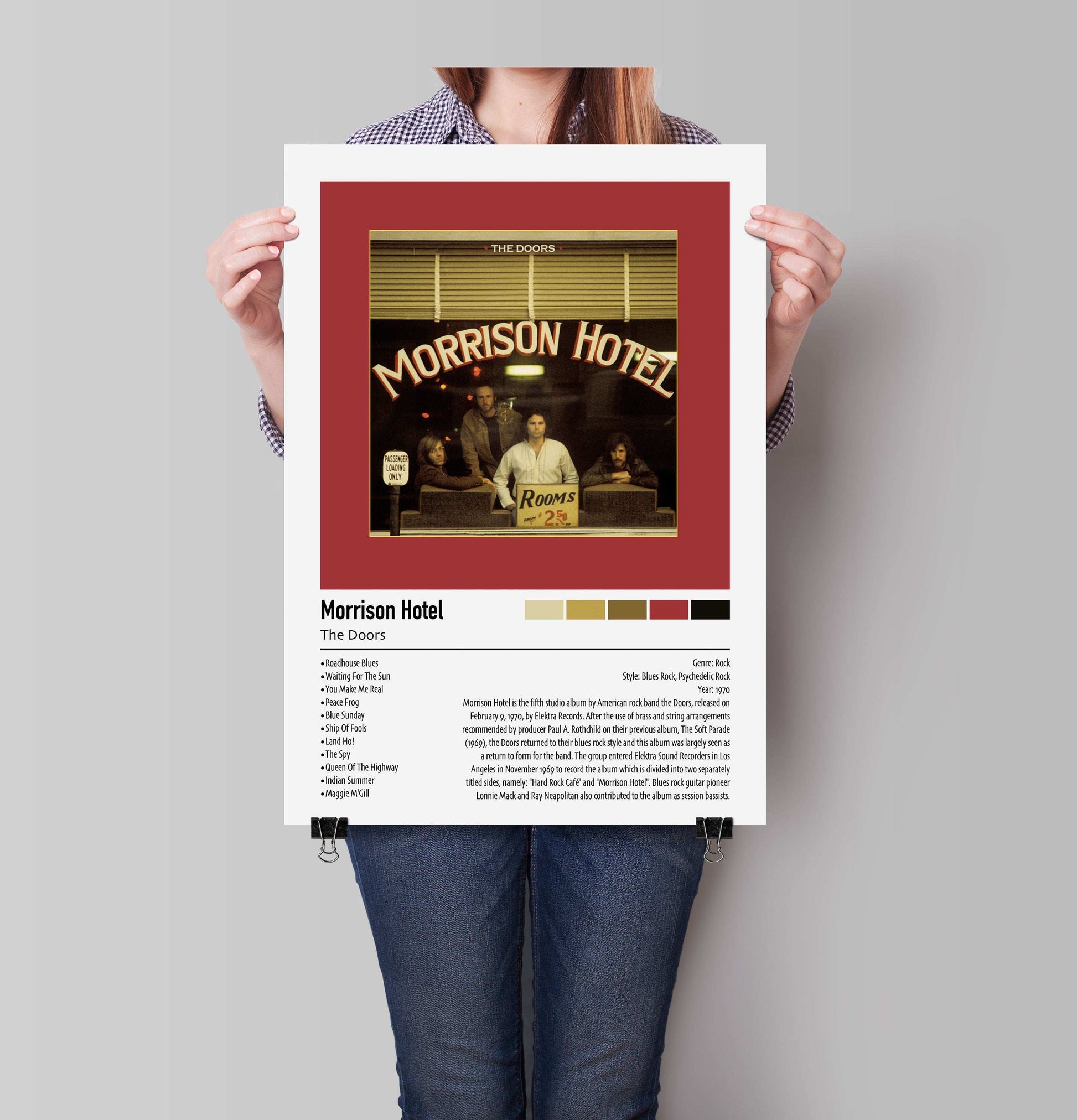 The Doors | Morrison Hotel | Custom Album Cover Poster Print