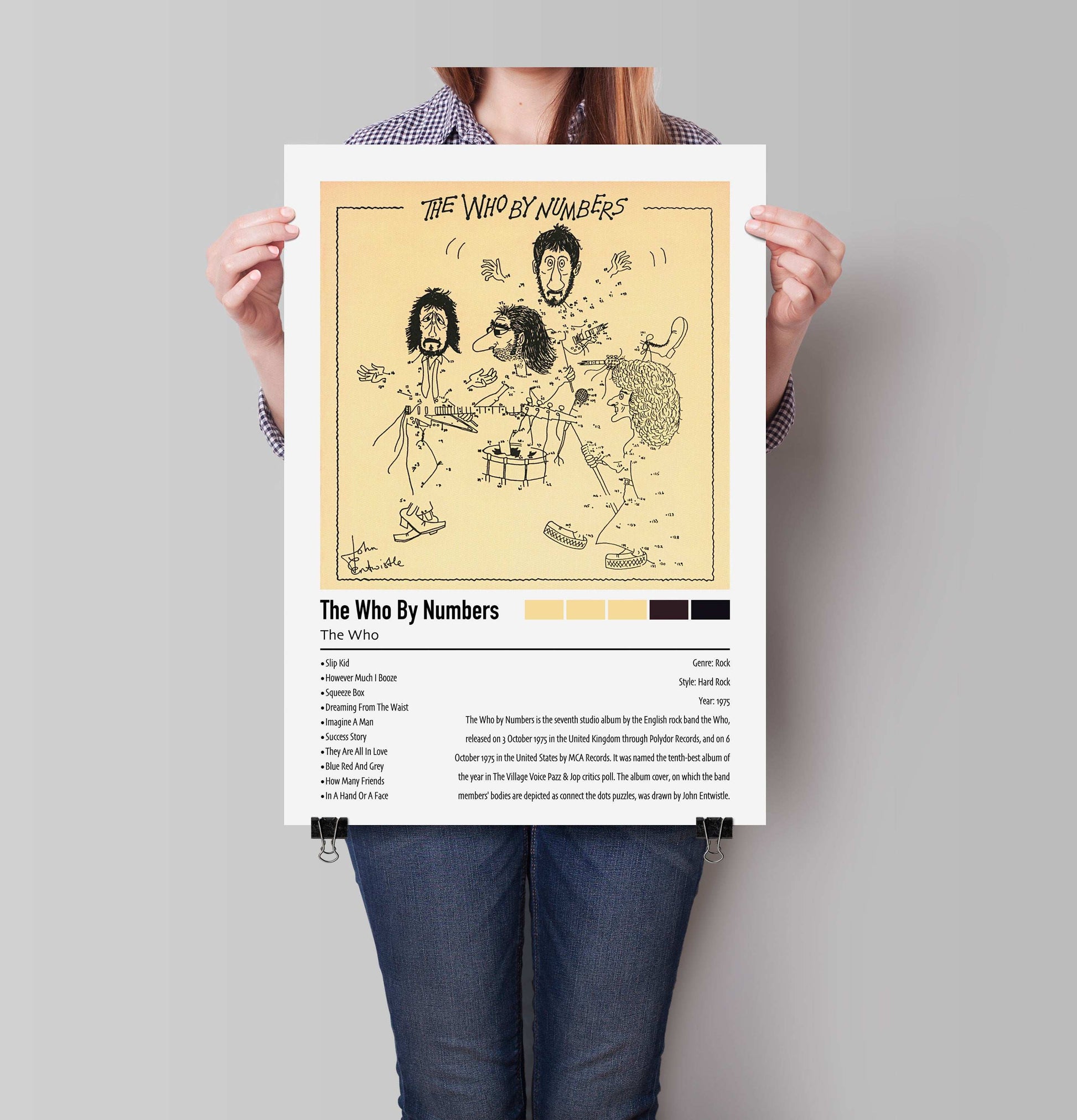 The Who | The Who By Numbers | Custom Album Cover Poster Print