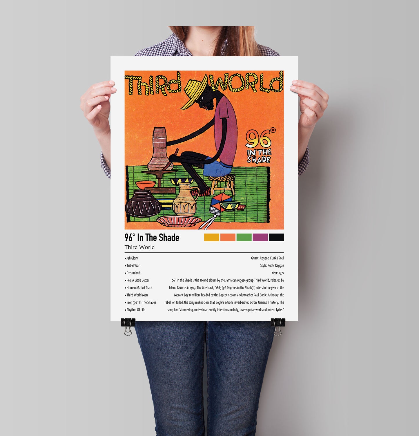Third World | 96° In The Shade | Custom Album Cover Poster Print
