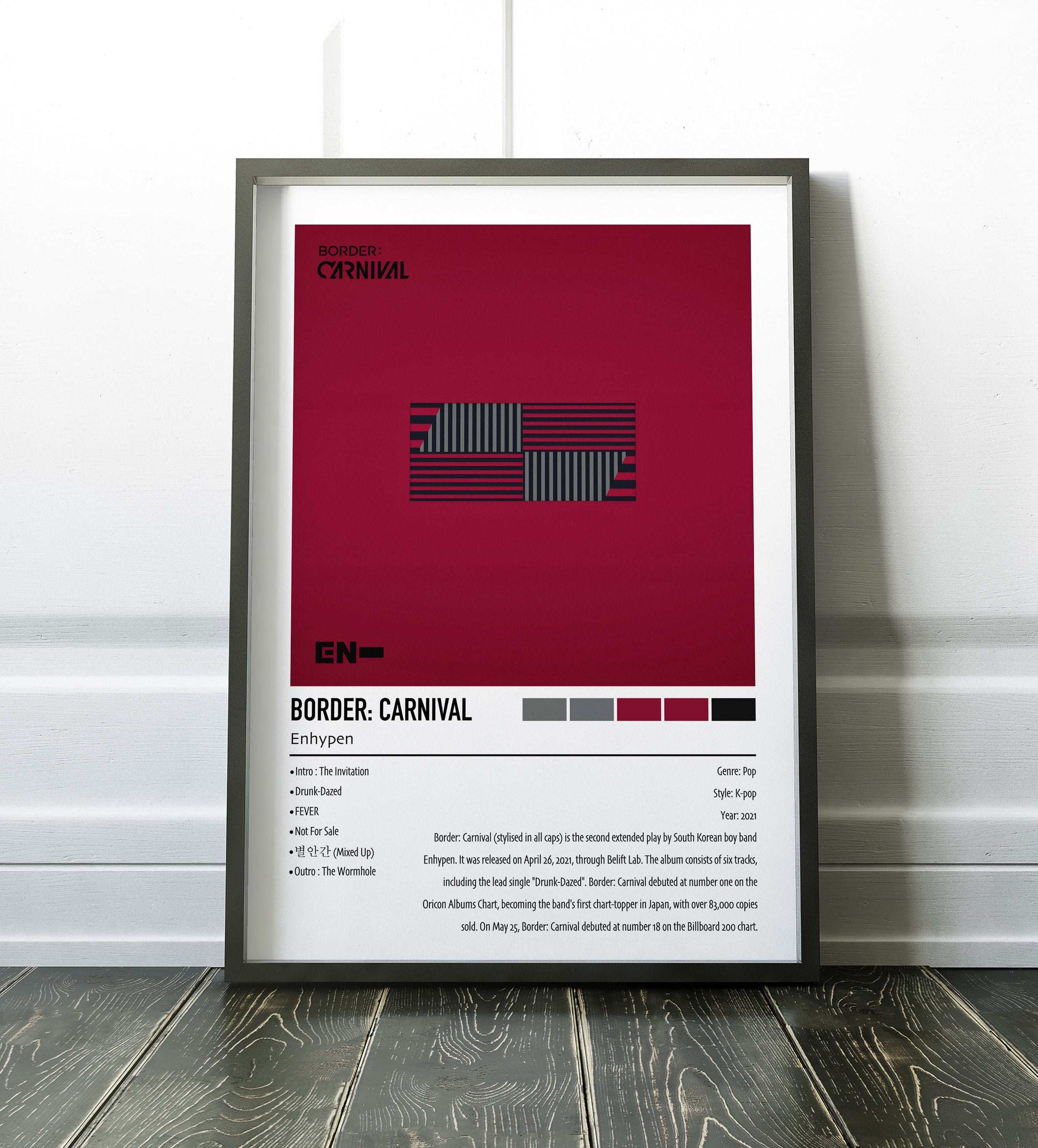 Enhypen | BORDER: CARNIVAL | Custom Album Cover Poster Print