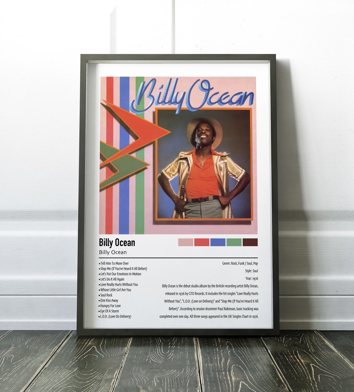 Billy Ocean | Billy Ocean | Custom Album Cover Poster Print
