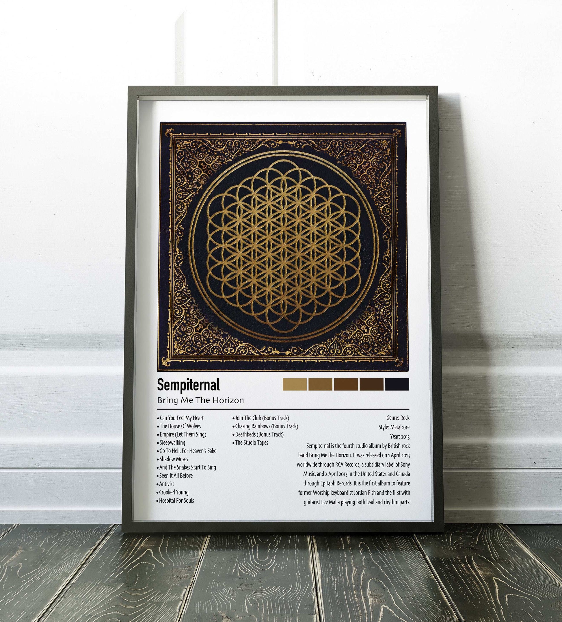 Bring Me The Horizon | Sempiternal | Custom Album Cover Poster Print