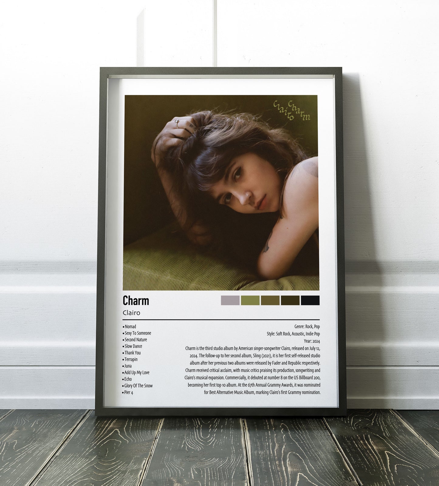 Clairo | Charm | Custom Album Cover Poster Print