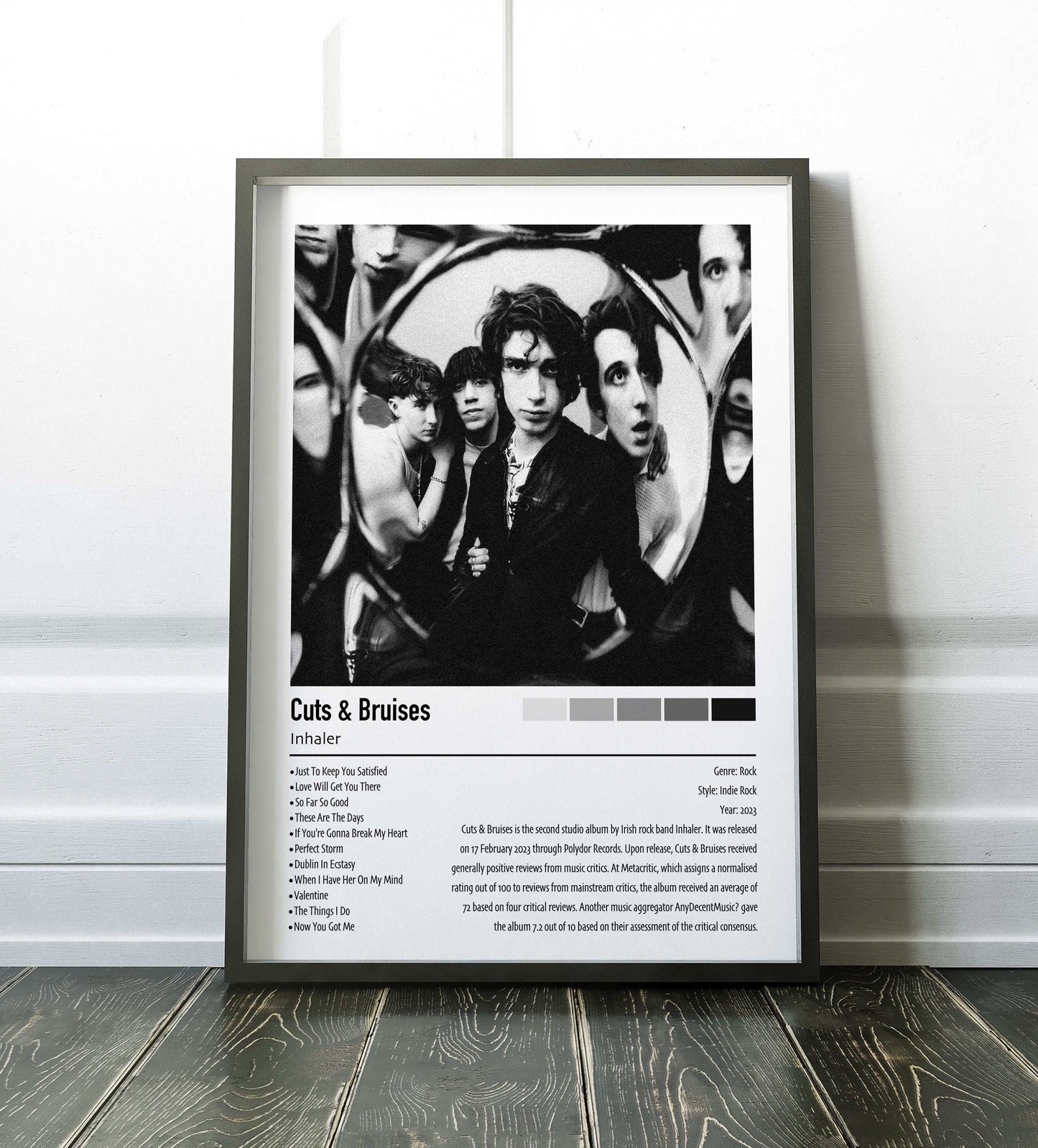 Inhaler | Cuts & Bruises | Custom Album Cover Poster Print