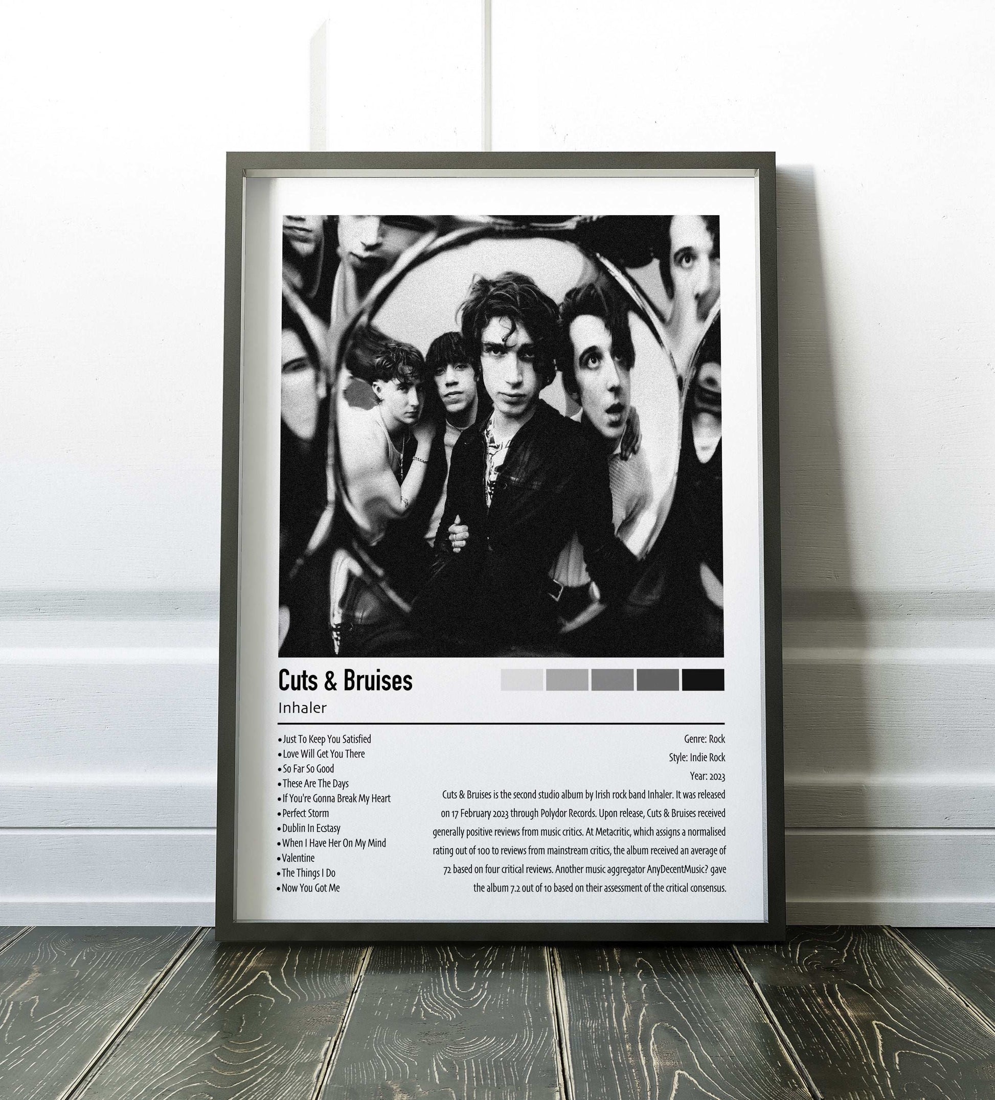 Inhaler | Cuts & Bruises | Custom Album Cover Poster Print