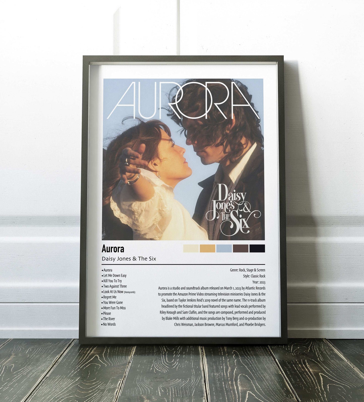 Daisy Jones & The Six | Aurora | Custom Album Cover Poster Print