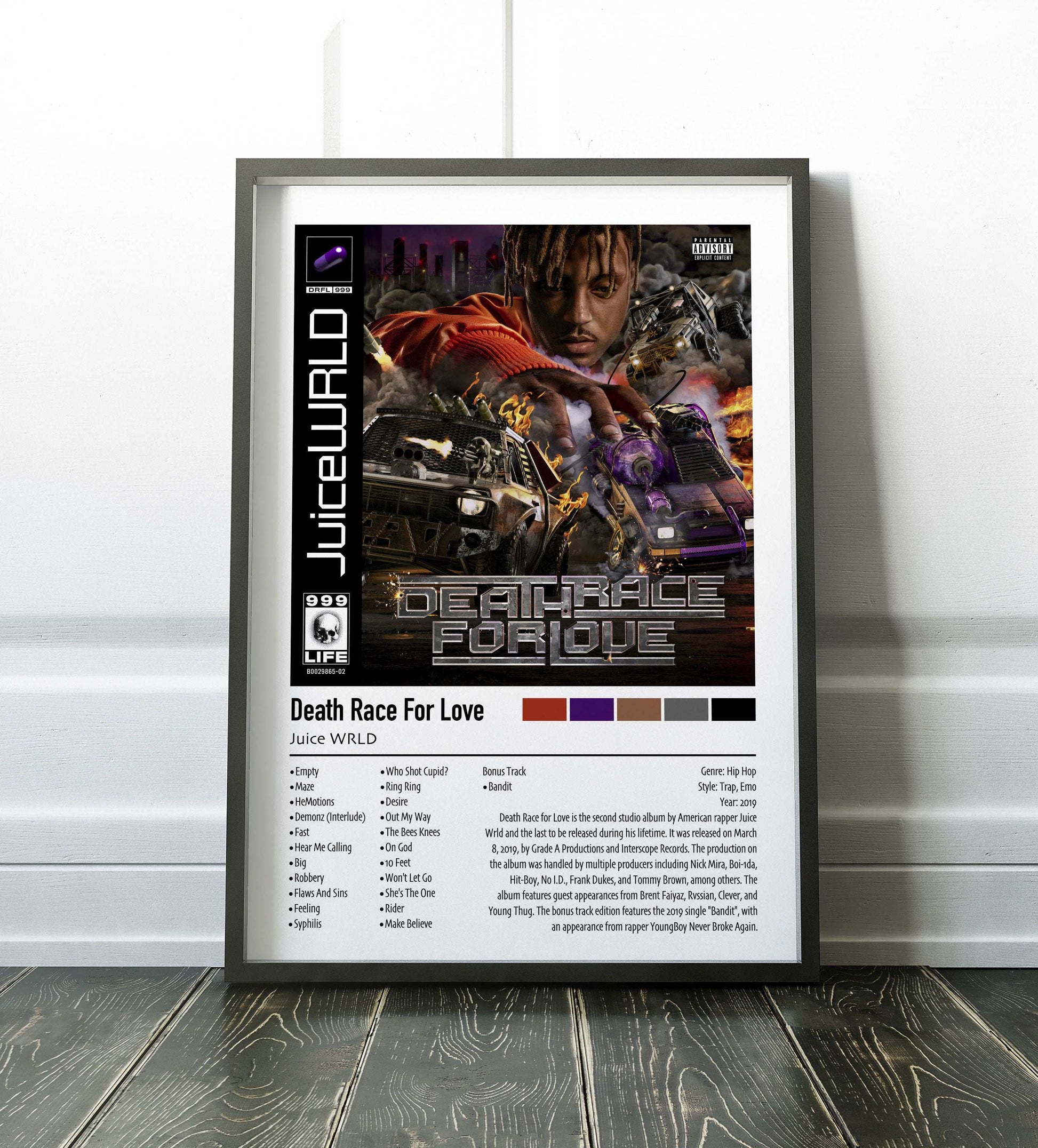 Juice WRLD | Death Race For Love (Bonus Track) | Custom Album Cover Poster Print