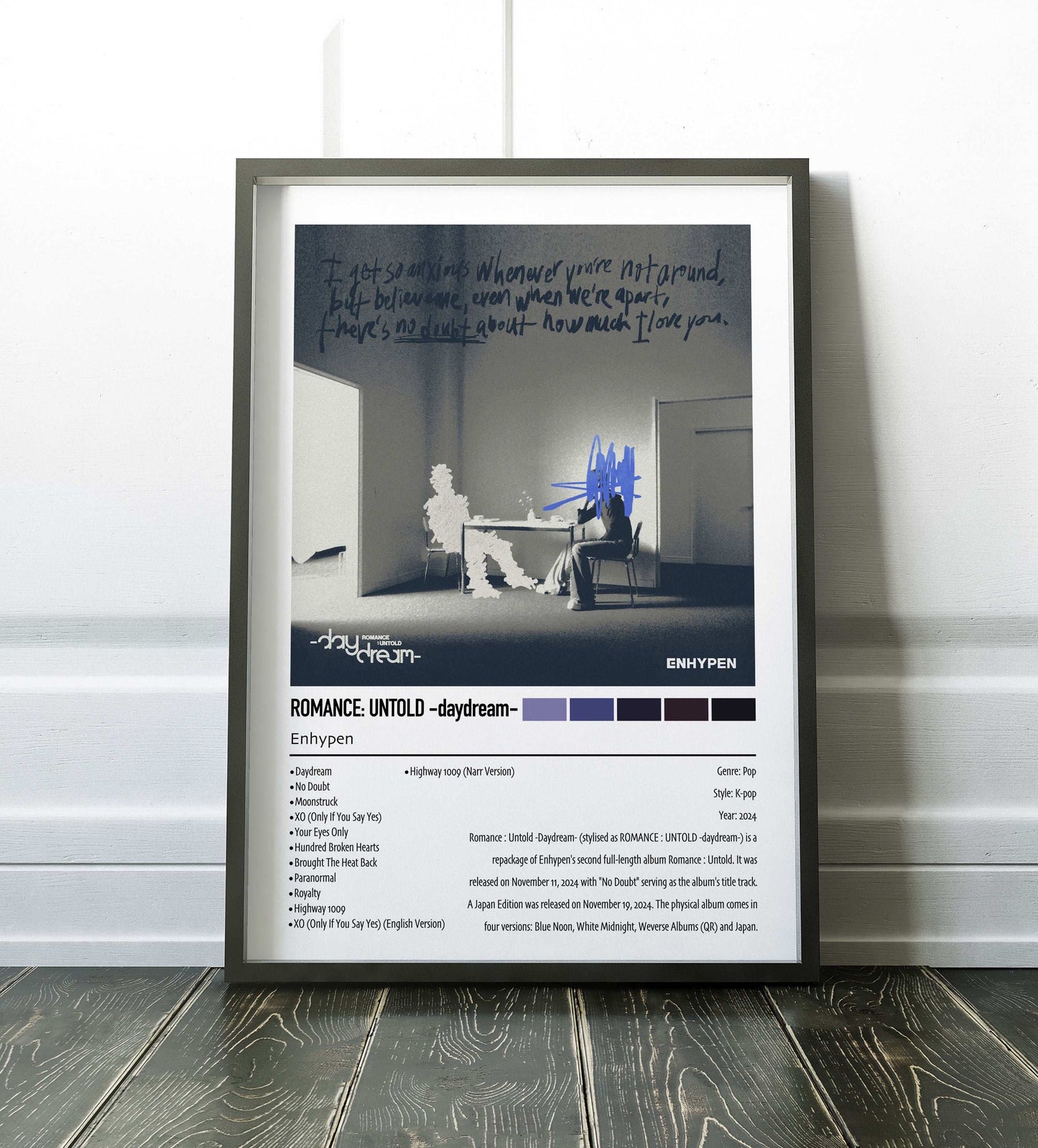Enhypen | ROMANCE: UNTOLD -daydream- | Custom Album Cover Poster Print
