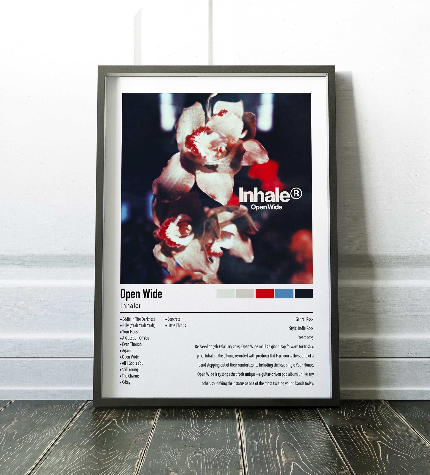 Inhaler | Open Wide | Custom Album Cover Poster Print