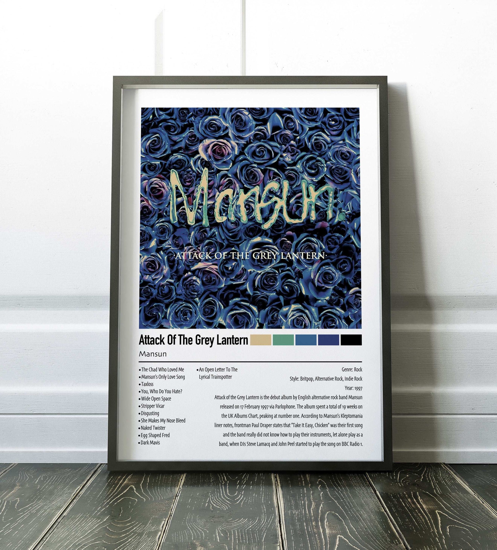 Mansun | Attack Of The Grey Lantern | Custom Album Cover Poster Print