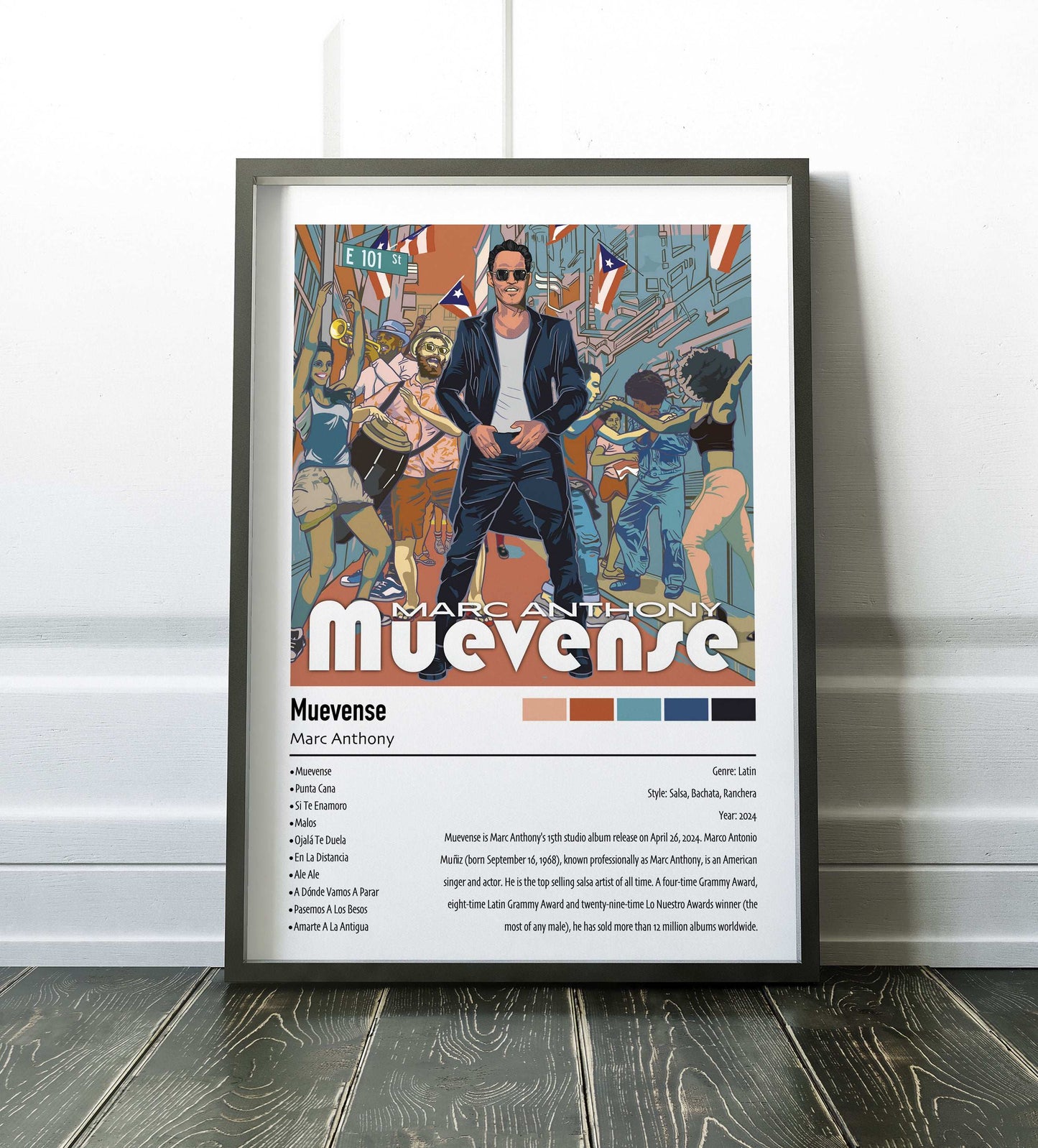 Marc Anthony | Muevense | Custom Album Cover Poster Print