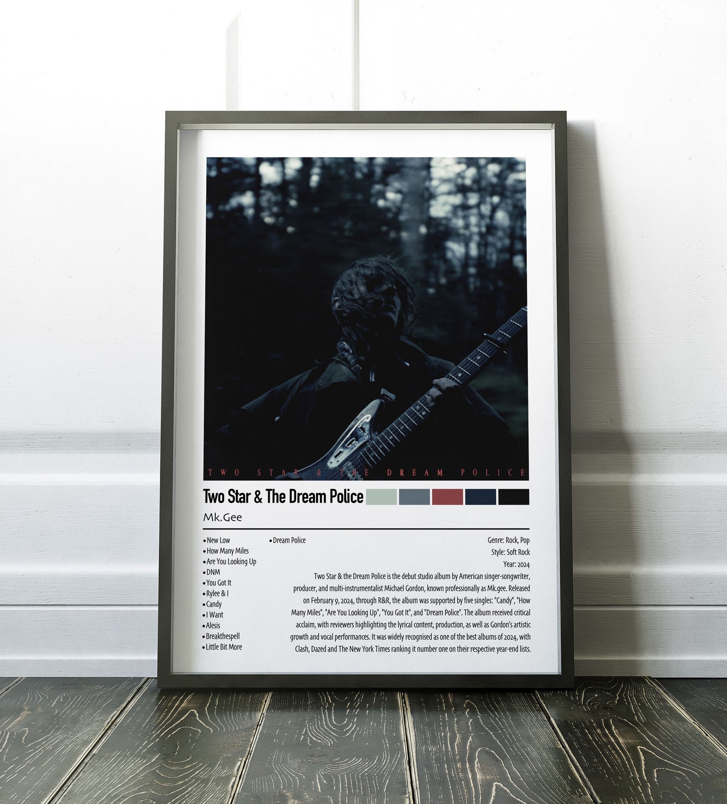 Mk.Gee | Two Star & The Dream Police | Custom Album Cover Poster Print