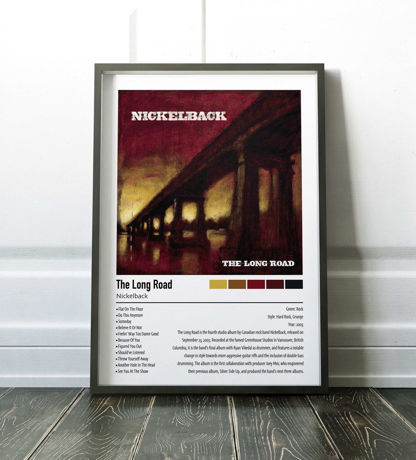 Nickelback | The Long Road | Custom Album Cover Poster Print