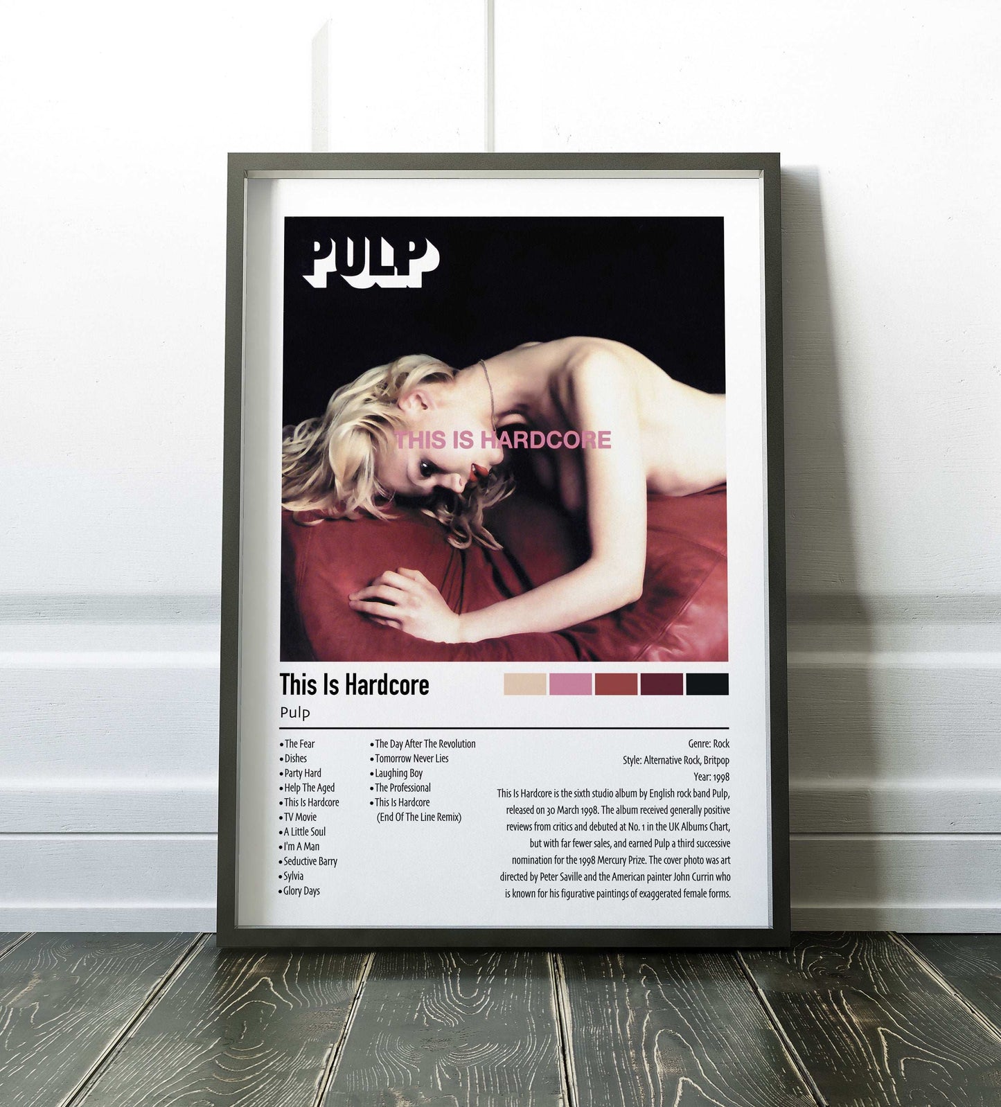 Pulp | This Is Hardcore | Custom Album Cover Poster Print