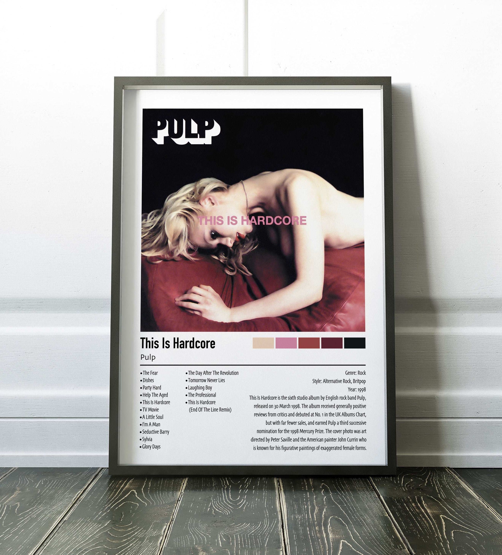 Pulp | This Is Hardcore | Custom Album Cover Poster Print