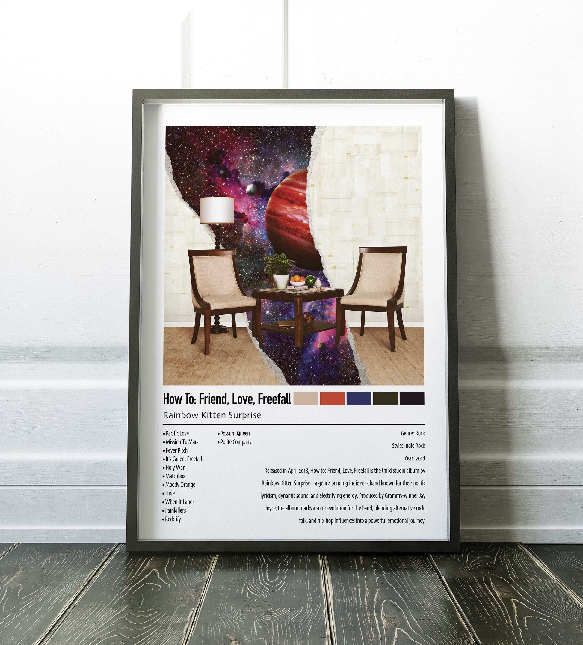 Rainbow Kitten Surprise | How To: Friend, Love, Freefall | Custom Album Cover Poster Print