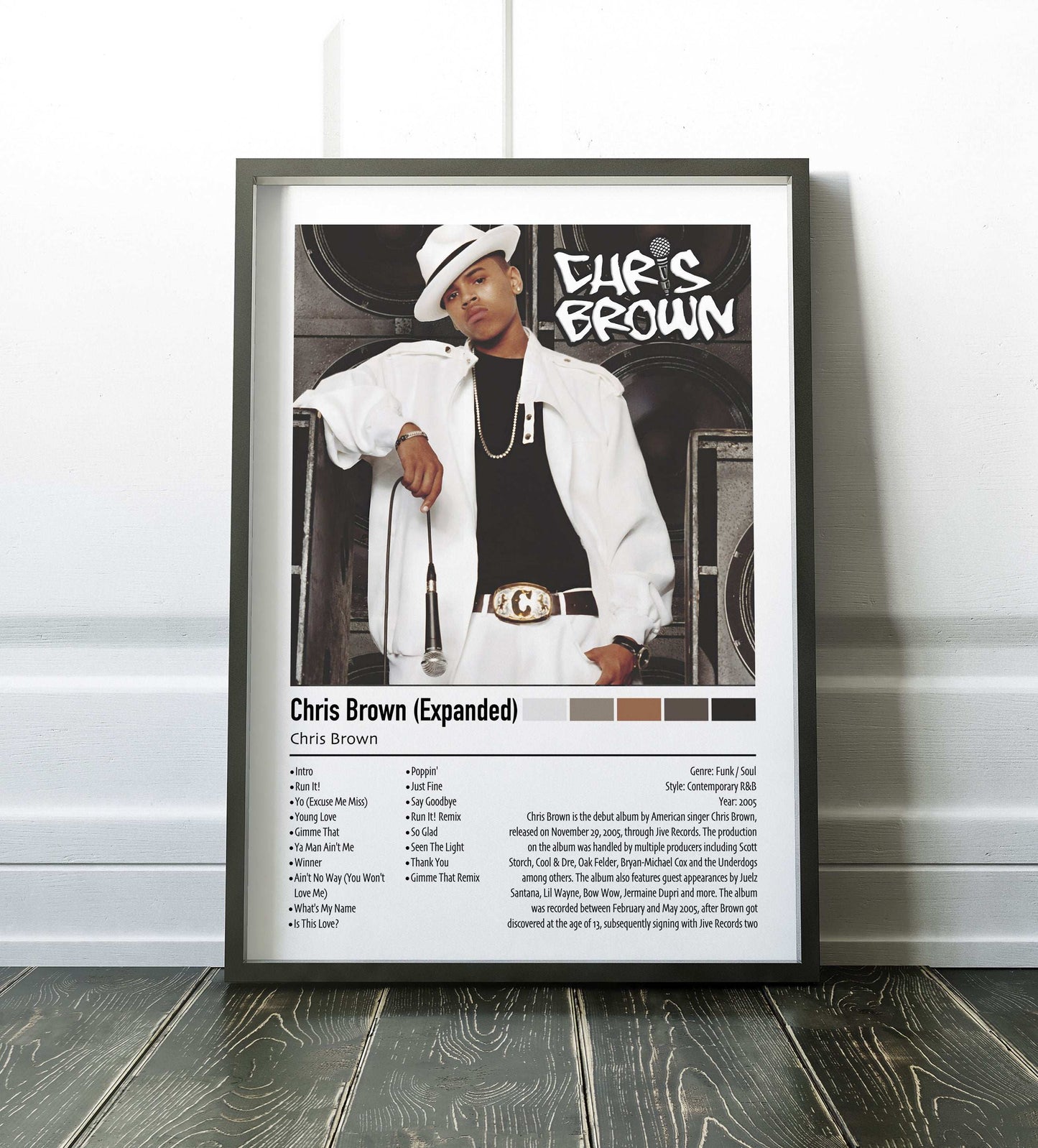 Chris Brown | Chris Brown (Expanded) | Custom Album Cover Poster Print