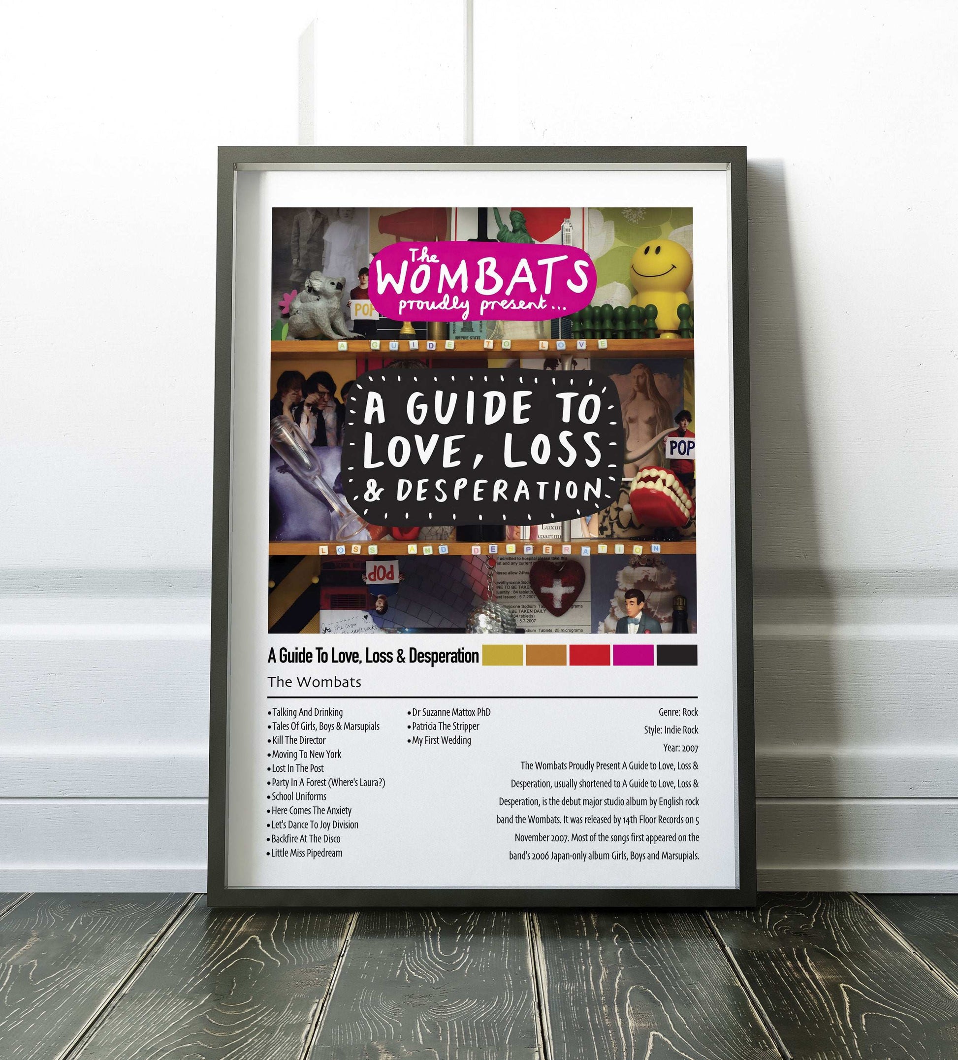 Wombats | A Guide To Love, Loss and Desperation | Custom Album Cover Poster Print