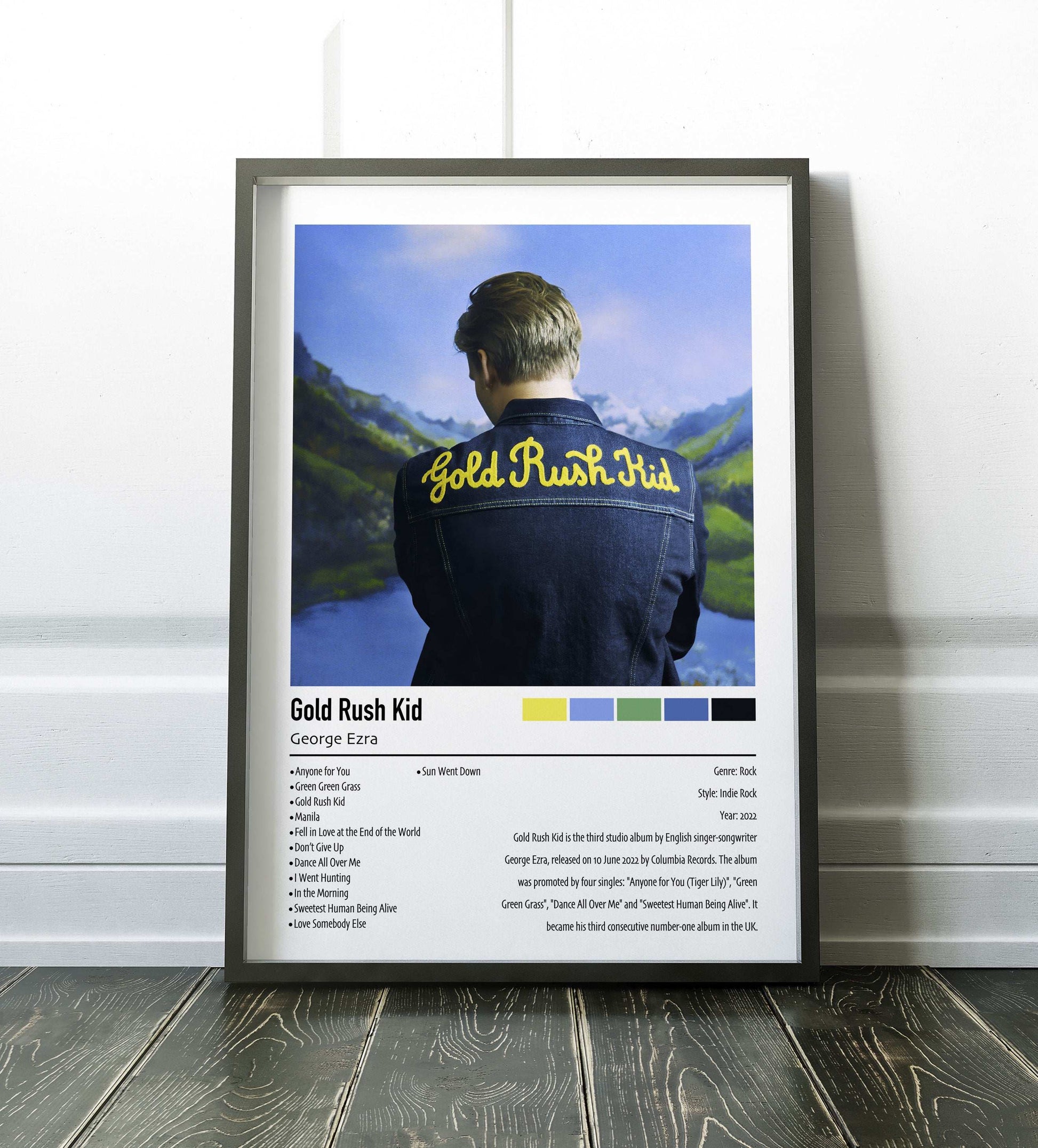 George Ezra | Gold Rush Kid | Custom Album Cover Poster Print