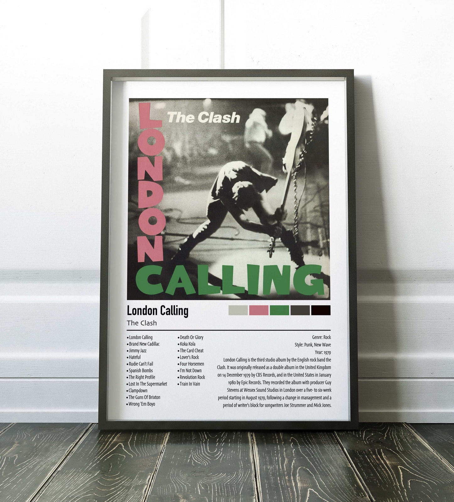 The Clash | London Calling | Custom Album Cover Poster Print