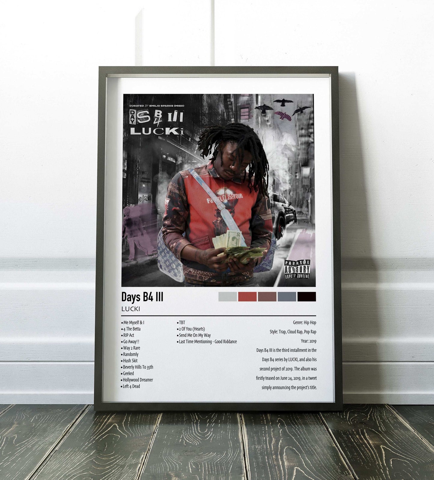 LUCKI | Days B4 Ill | Custom Album Cover Poster Print