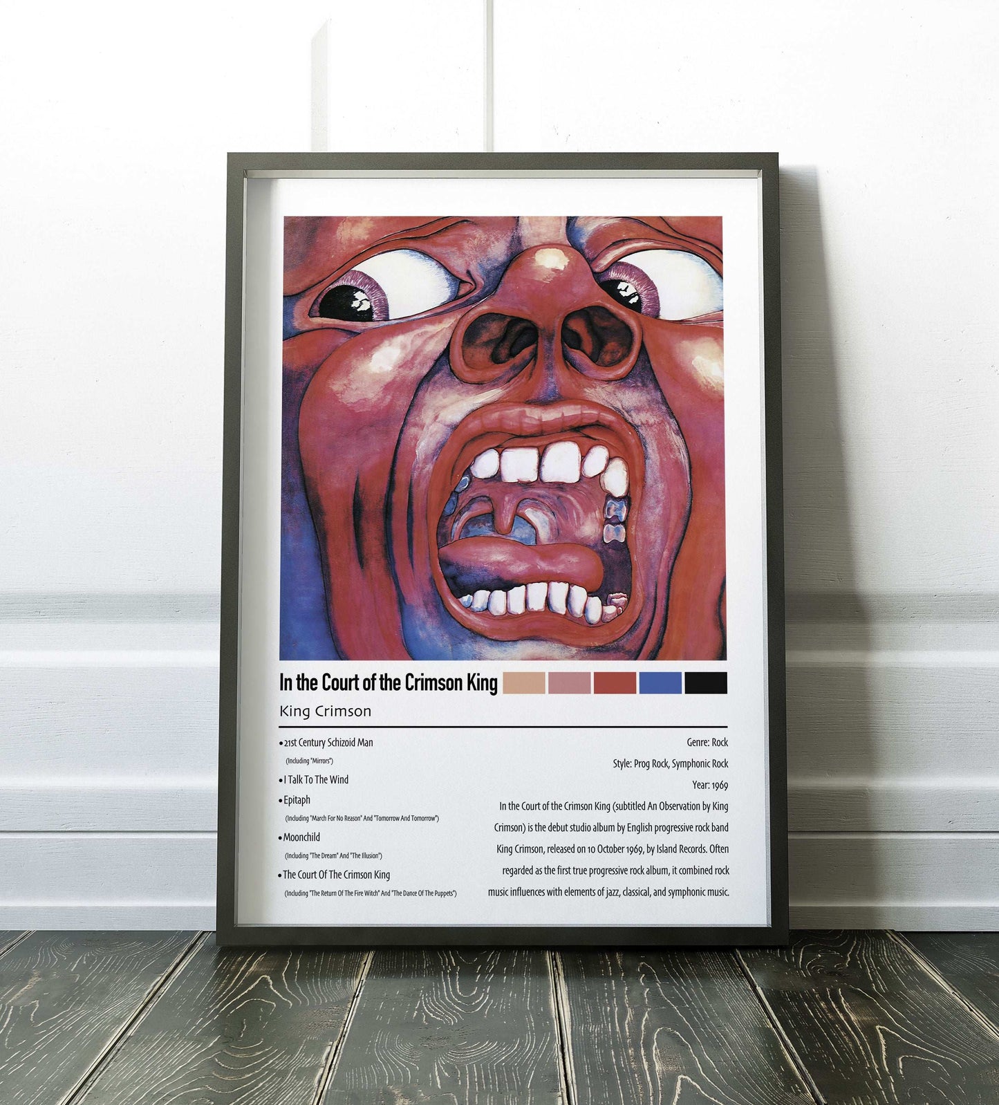 King Crimson |  In the Court of the Crimson King | Custom Album Cover Poster Print