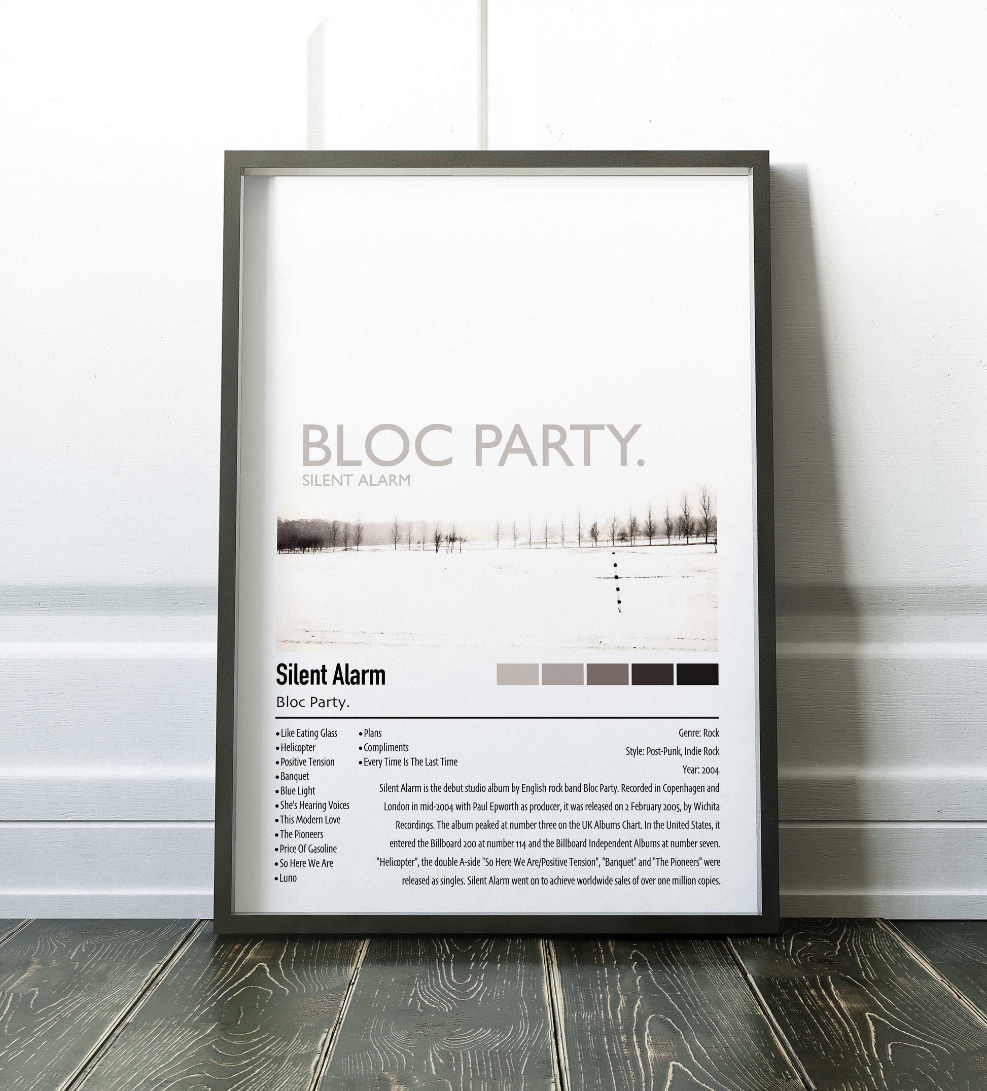 Bloc Party. | Silent Alarm | Custom Album Cover Poster Print