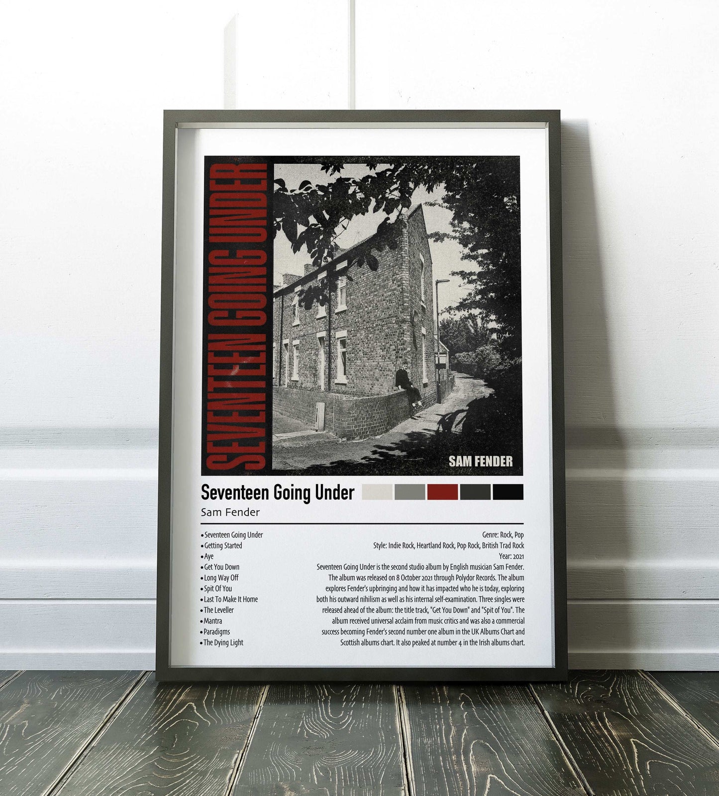 Sam Fender | Seventeen Going Under | Custom Album Cover Poster Print