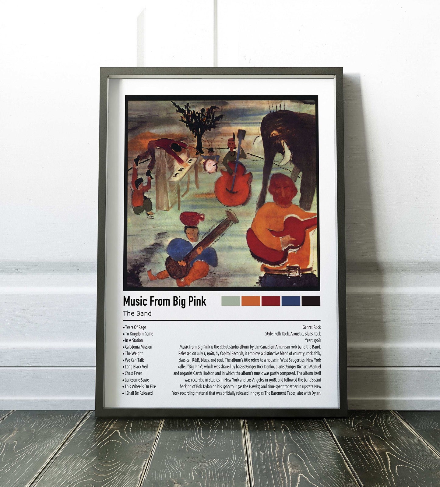 The Band | Music From Big Pink | Custom Album Cover Poster Print