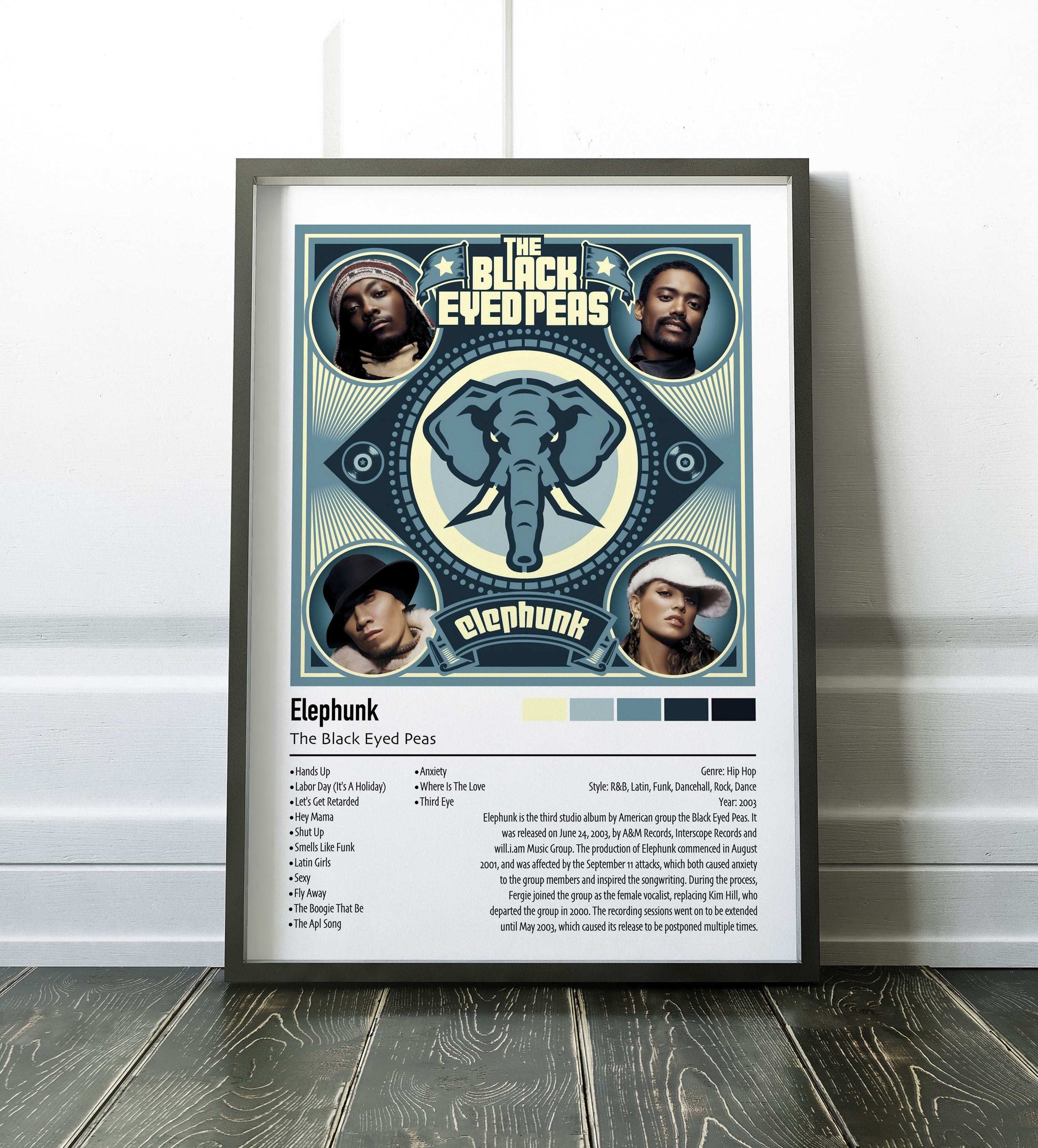 The Black Eyed Peas | Elephunk | Custom Album Cover Poster Print