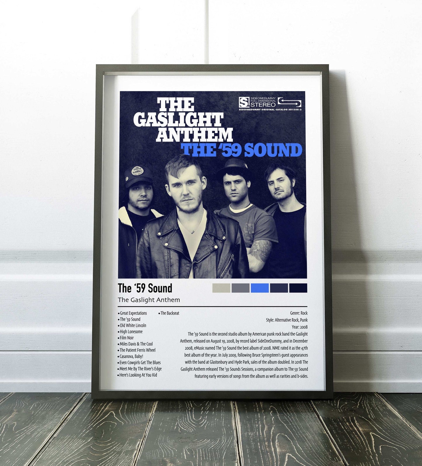 The Gaslight Anthem | The '59 Sound | Custom Album Cover Poster Print