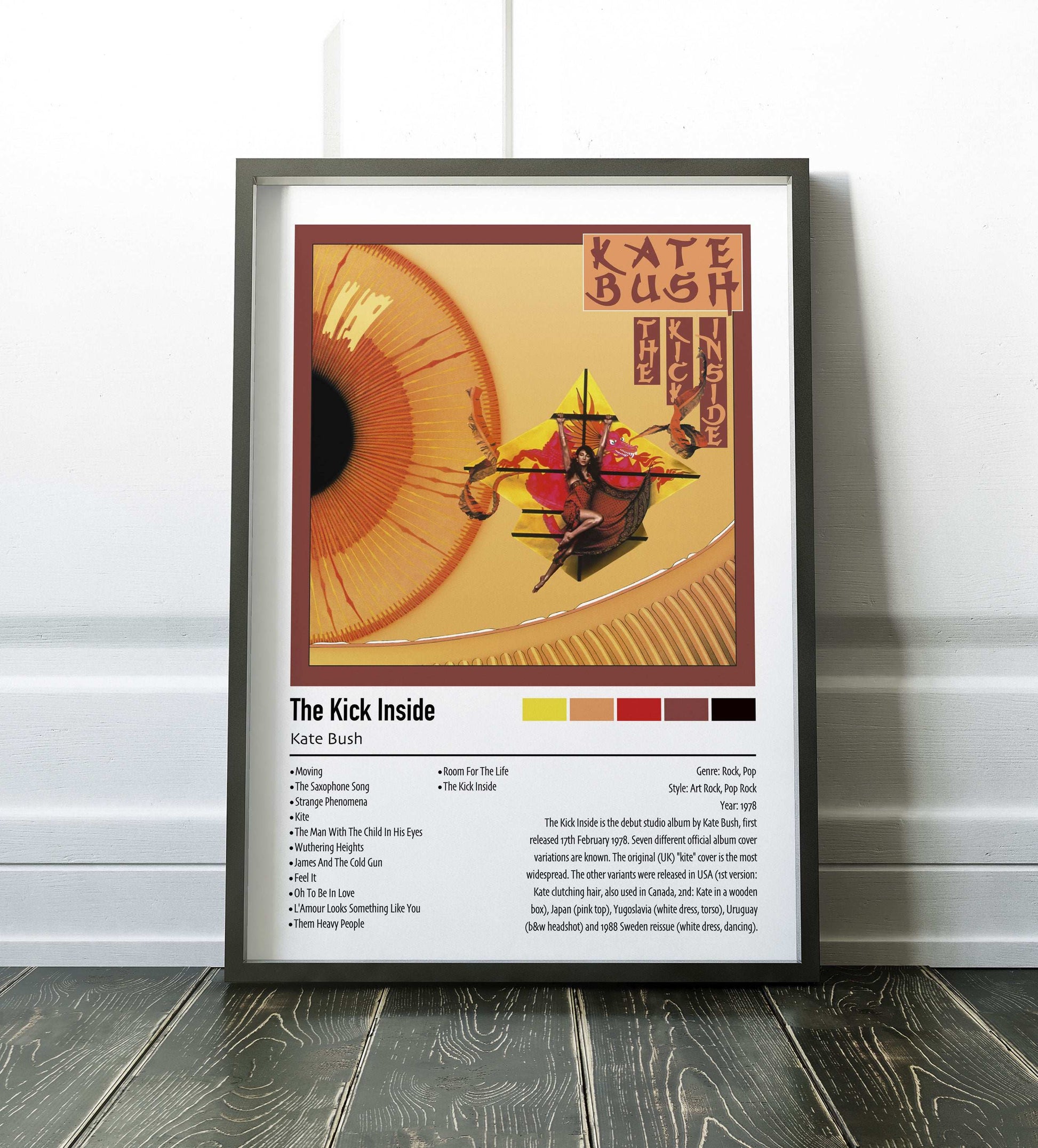 Kate Bush | The Kick Inside | Custom Album Cover Poster Print