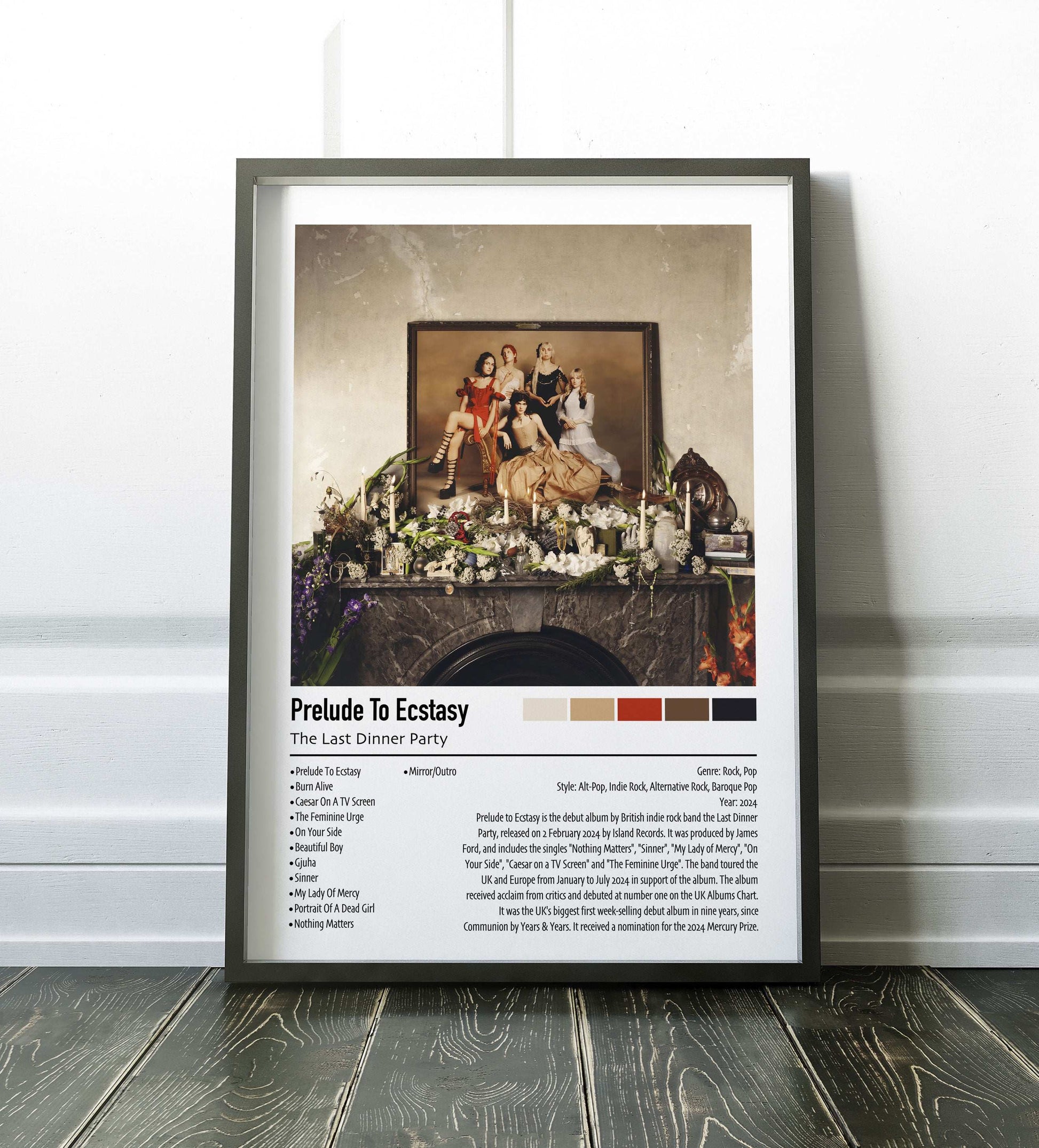 The Last Dinner Party | Prelude To Ecstasy | Custom Album Cover Poster Print
