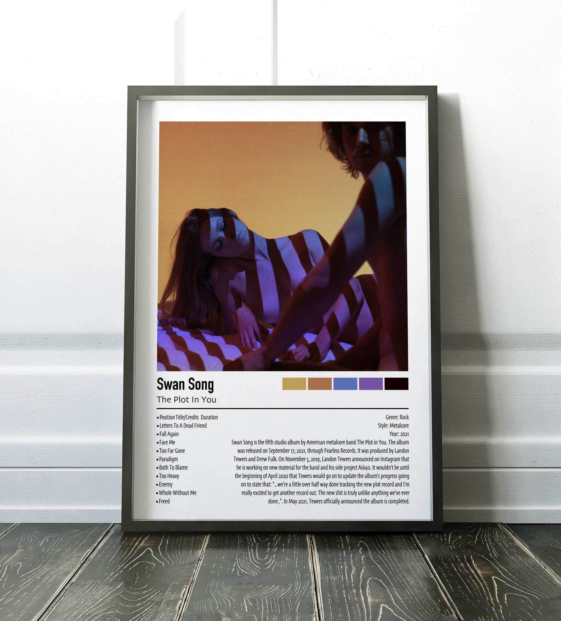The Plot In You | Swan Song | Custom Album Cover Poster Print