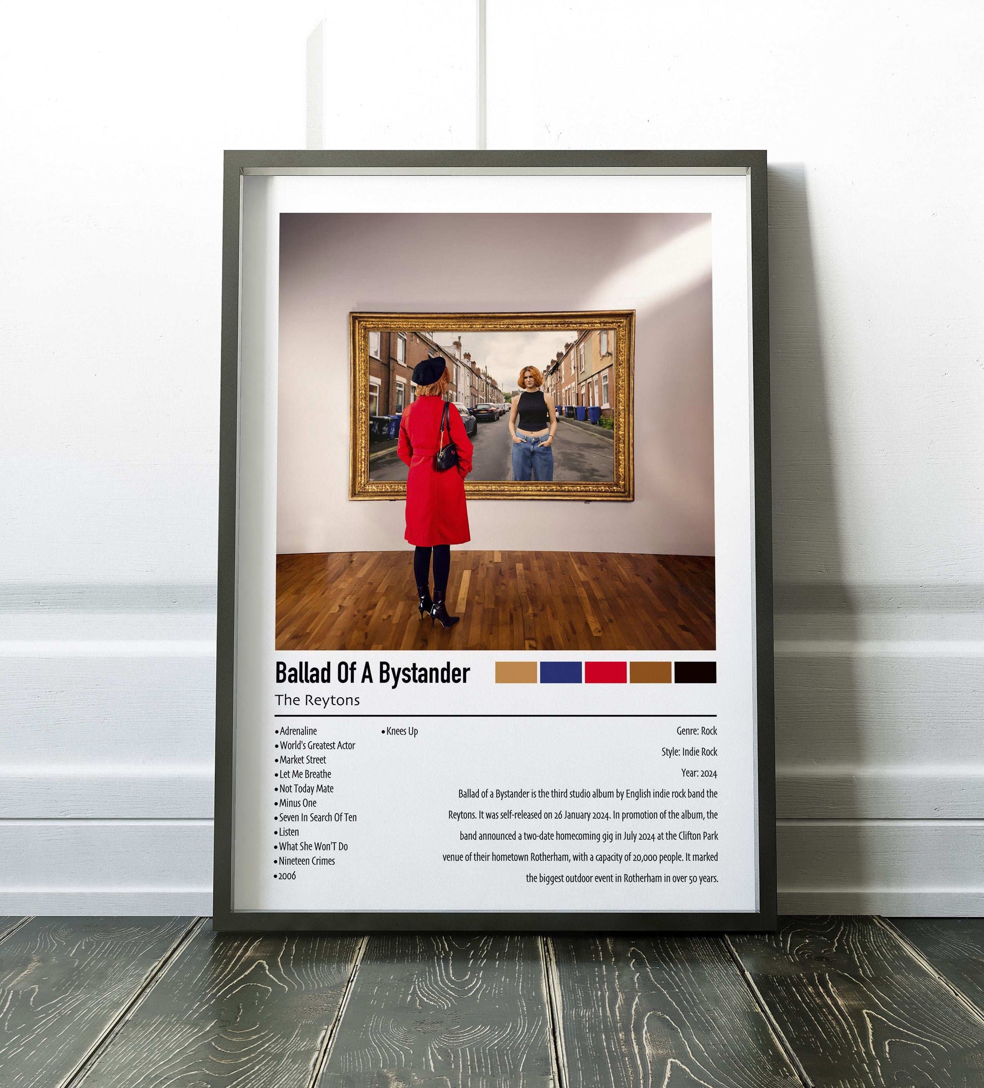 The Reytons | Ballad Of A Bystander | Custom Album Cover Poster Print