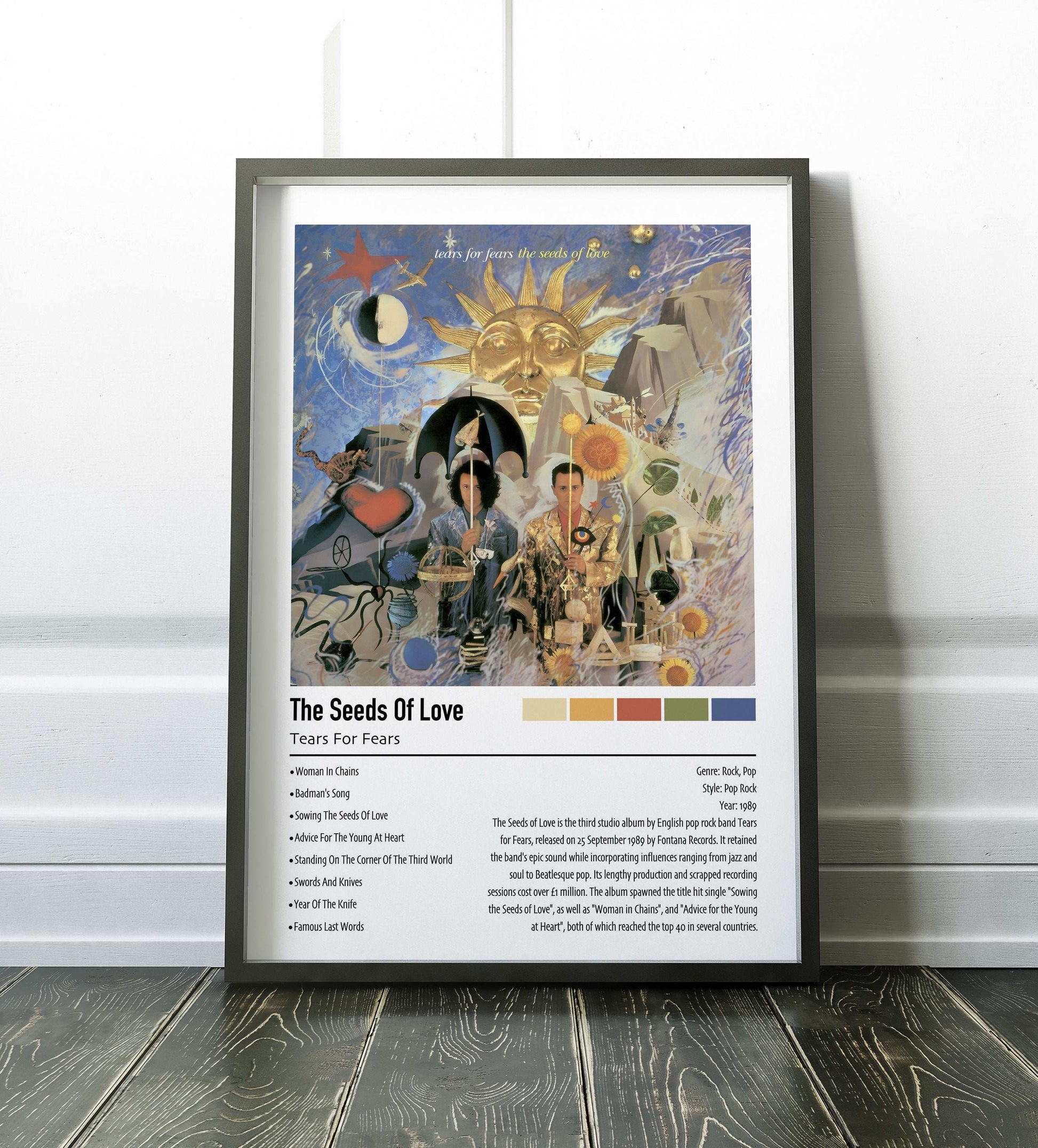 Tears For Fears | The Seeds Of Love | Custom Album Cover Poster Print