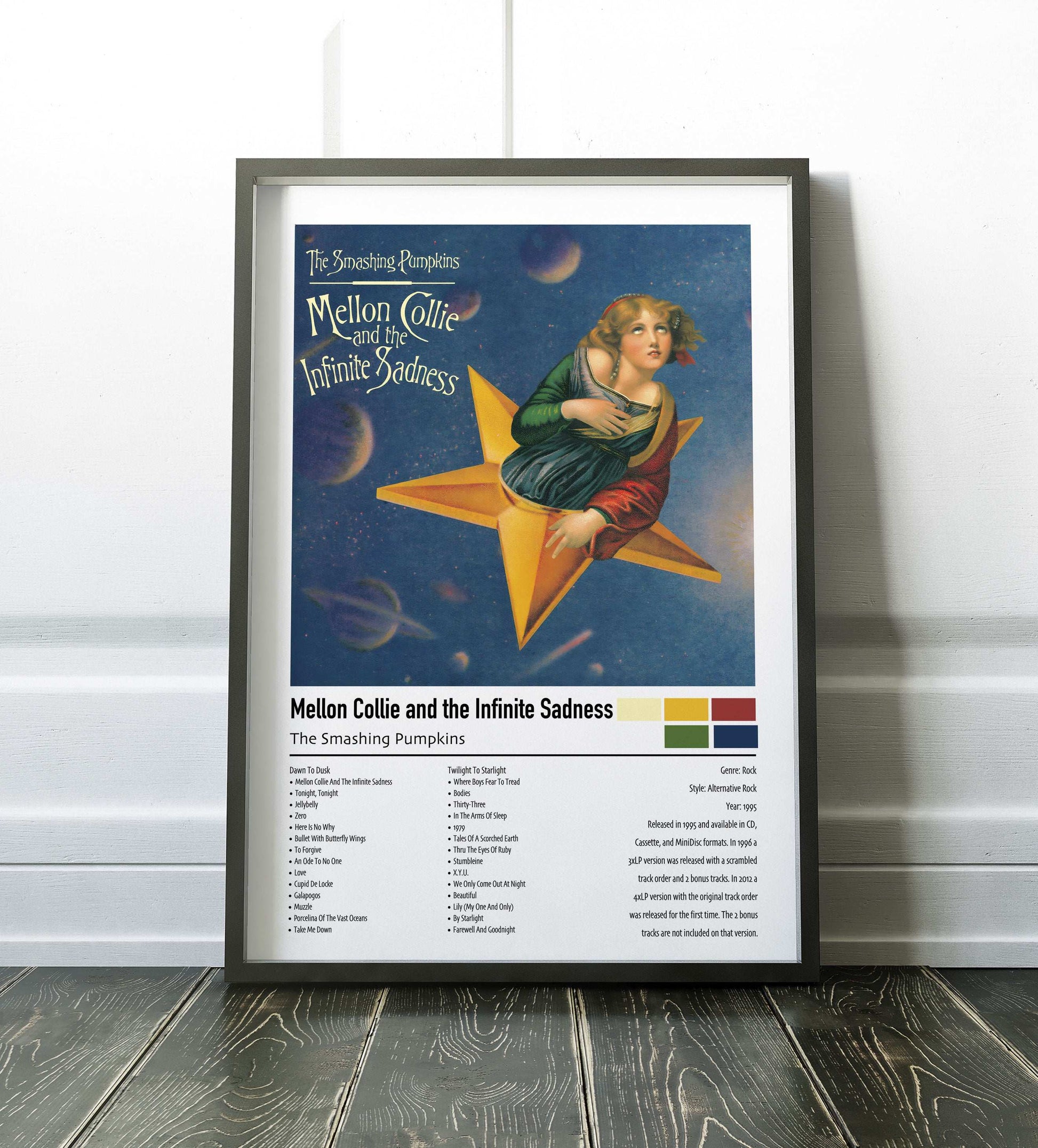 The Smashing Pumpkins | Mellon Collie and the Infinite Sadness | Custom Album Cover Poster Print