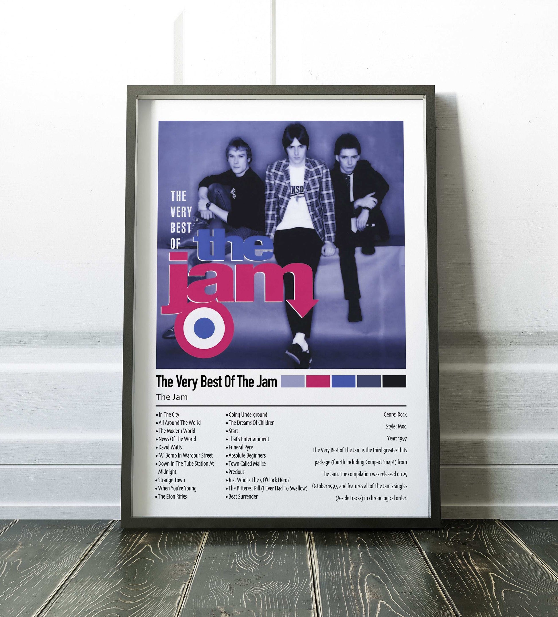 The Jam | The Very Best Of The Jam | Custom Album Cover Poster Print