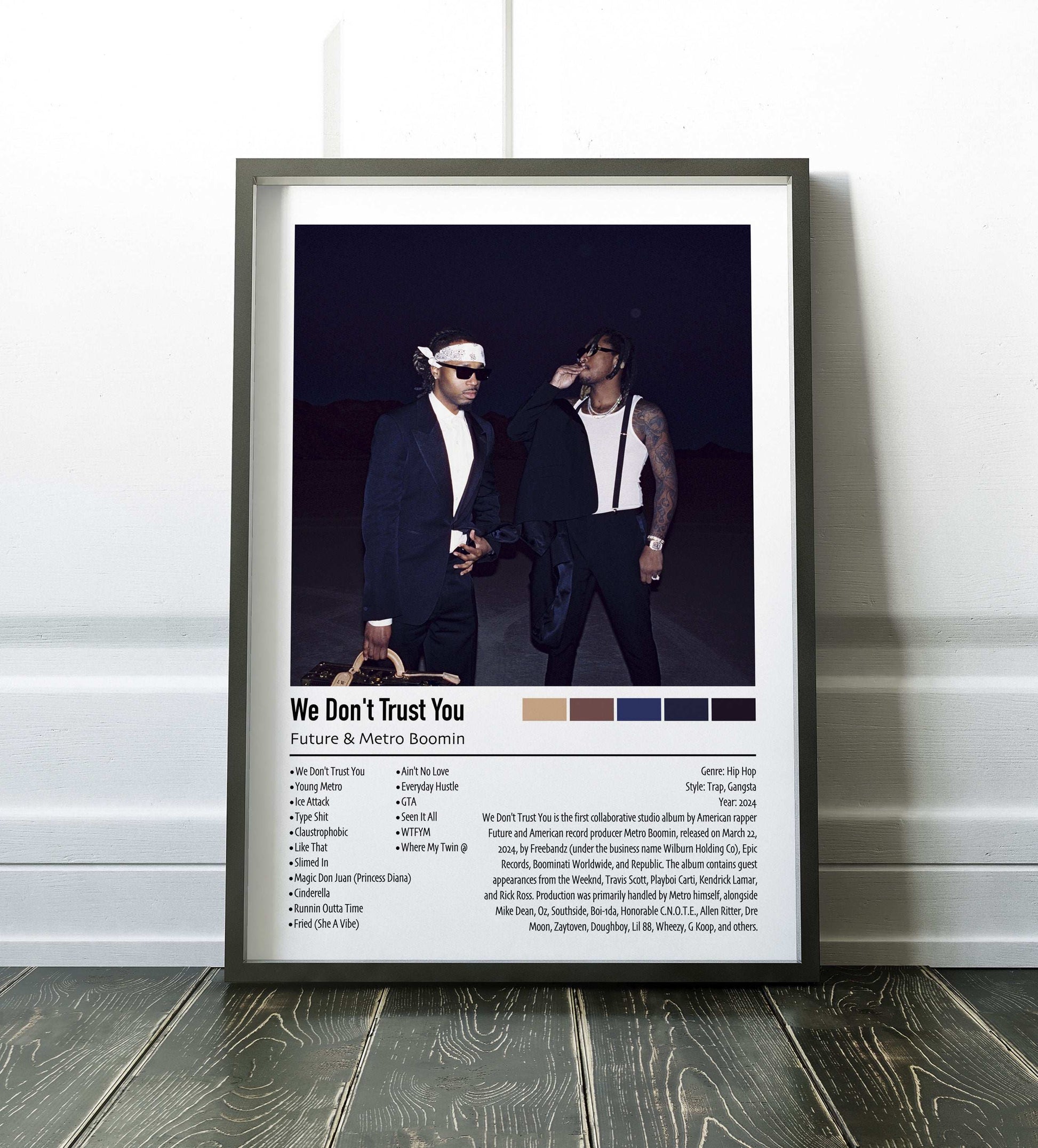 Future & Metro Boomin | We Don't Trust You | Custom Album Cover Poster Print