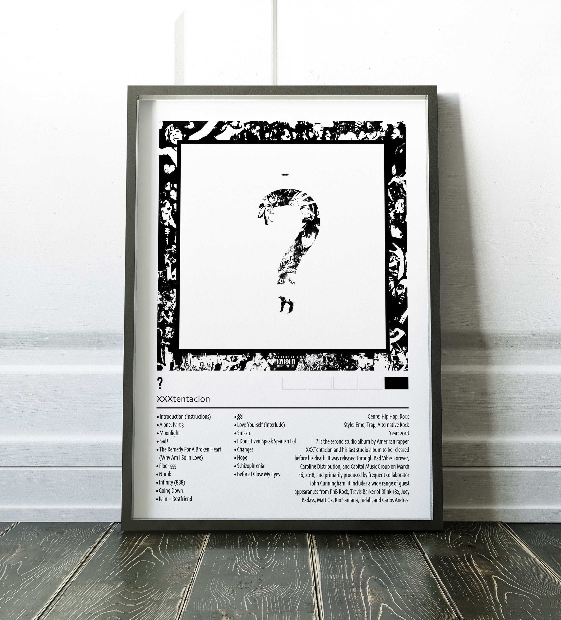 XXXtentacion | ? | Custom Album Cover Poster Print