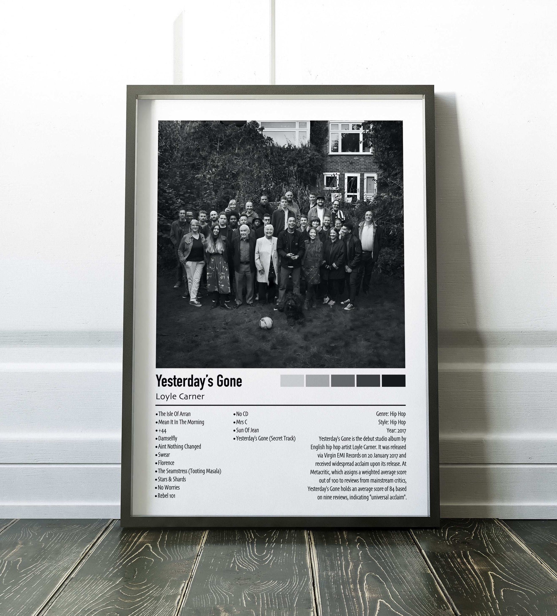 Loyle Carner | Yesterday's Gone | Custom Album Cover Poster Print