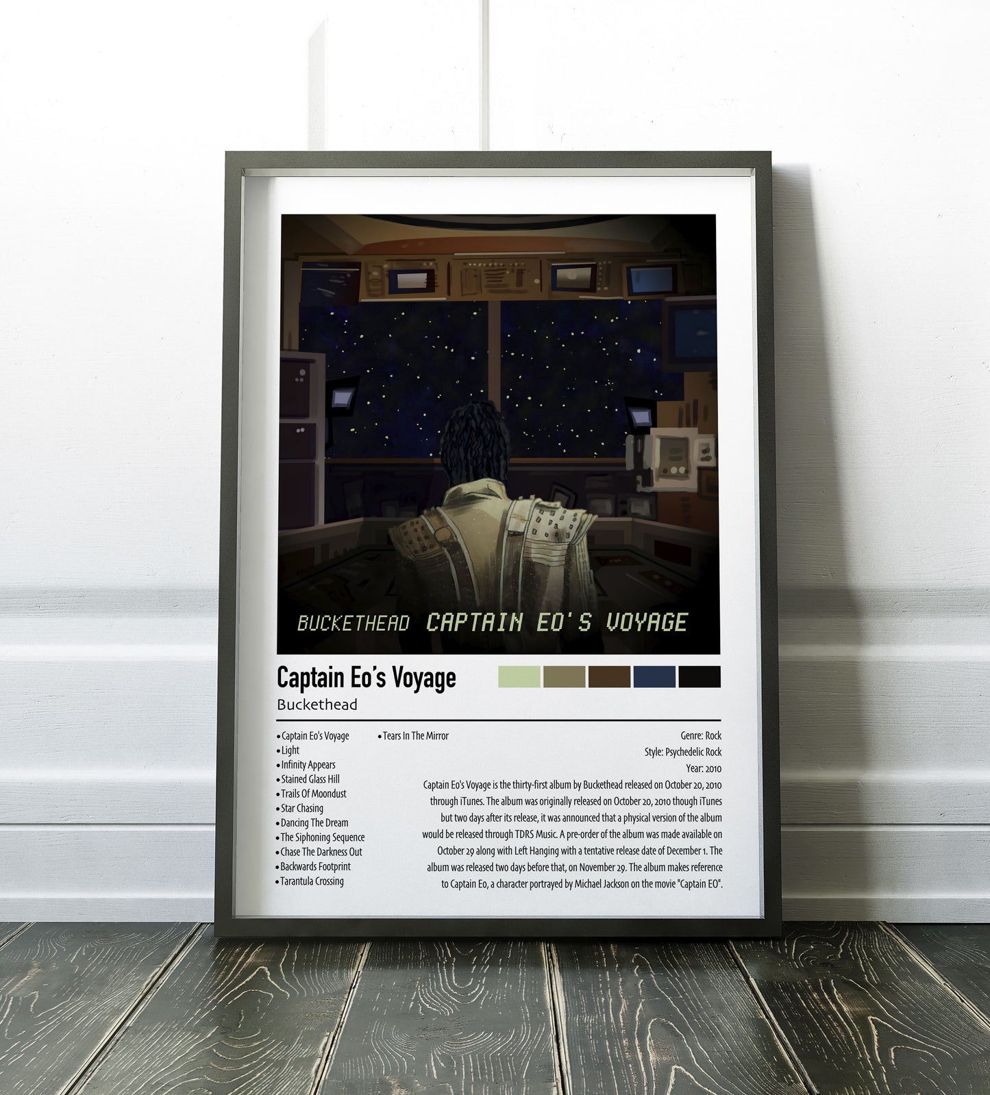 Buckethead | Captain Eo's Voyage | Custom Album Cover Poster Print