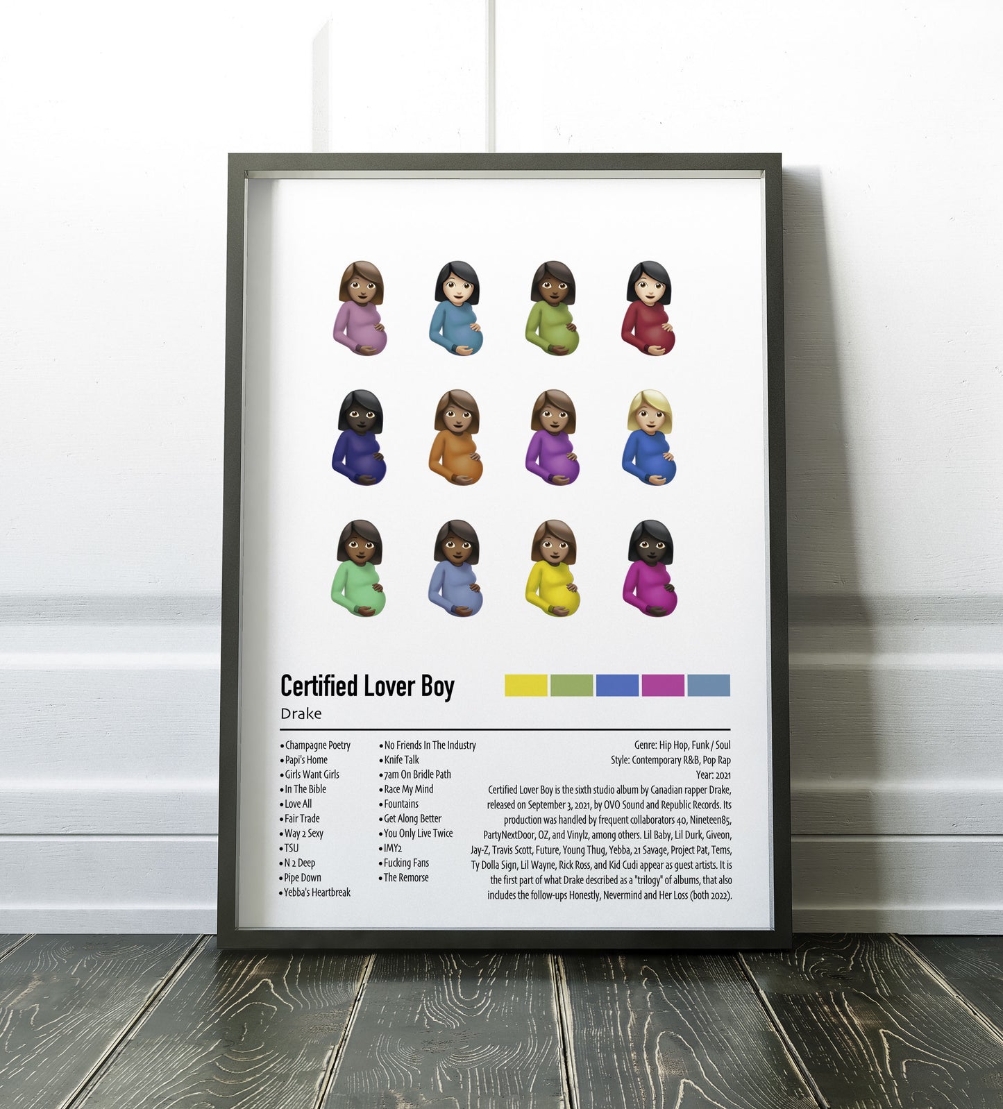 Drake | Certified Lover Boy | Custom Album Cover Poster Print