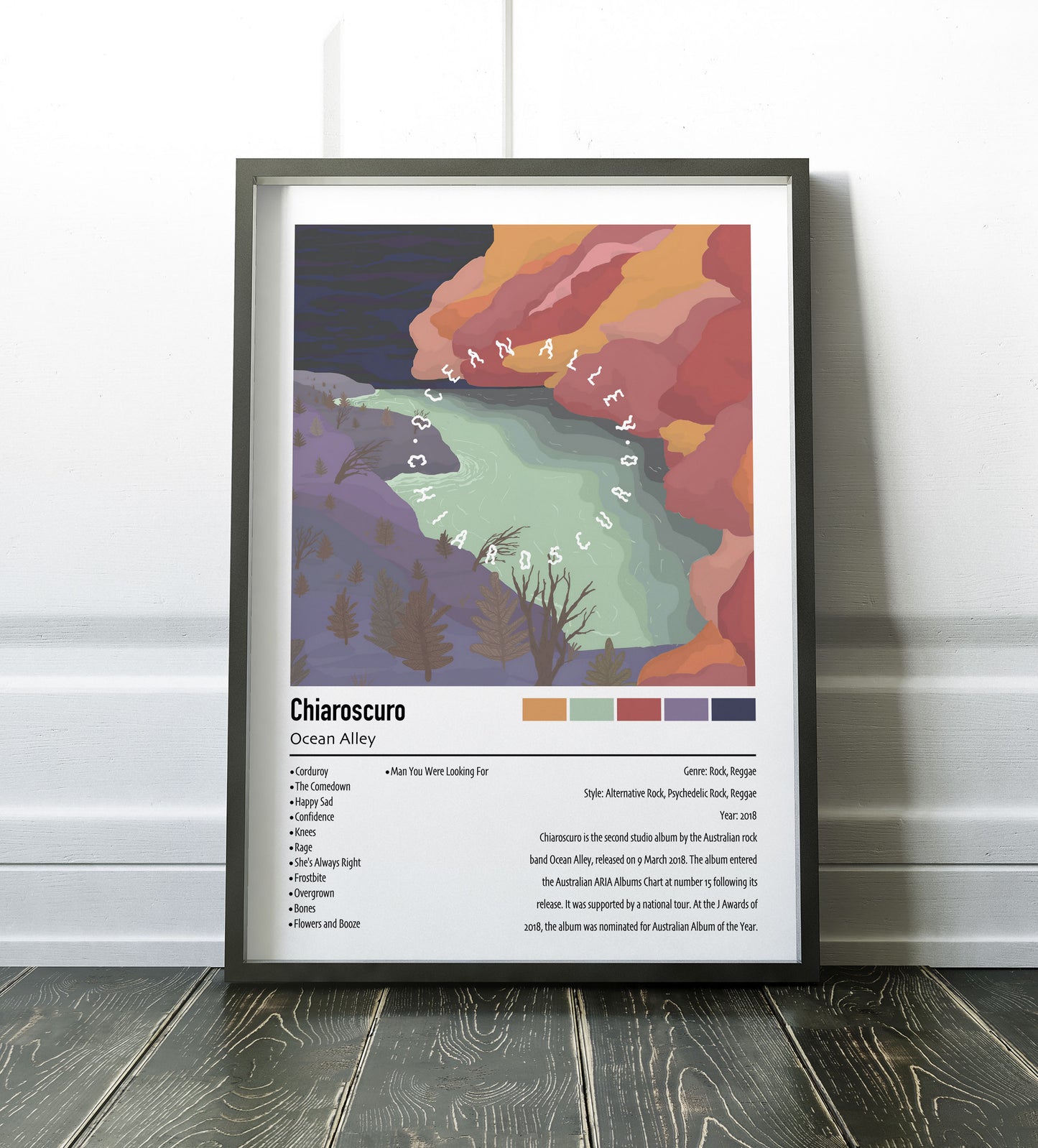 Ocean Alley | Chiaroscuro | Custom Album Cover Poster Print