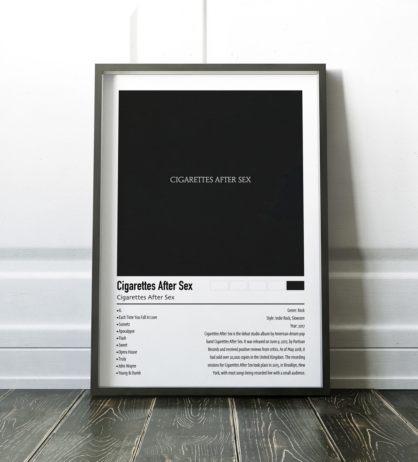 Cigarettes After Sex | Cigarettes After Sex | Custom Album Cover Poster Print