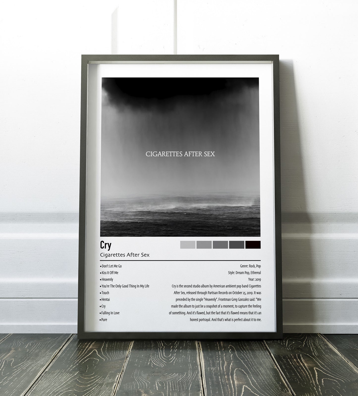 Cigarettes After Sex | Cry | Custom Album Cover Poster Print