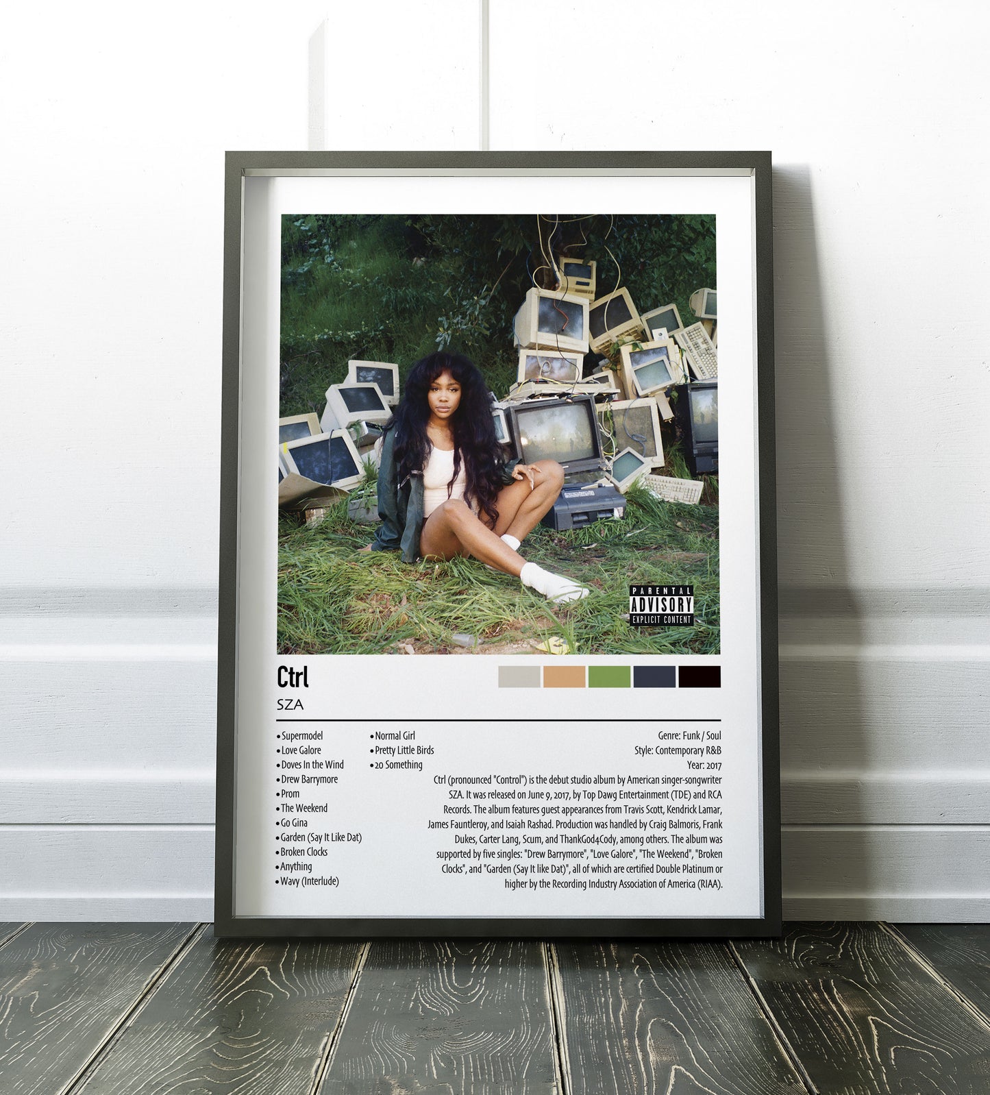 SZA | Ctrl | Custom Album Cover Poster Print